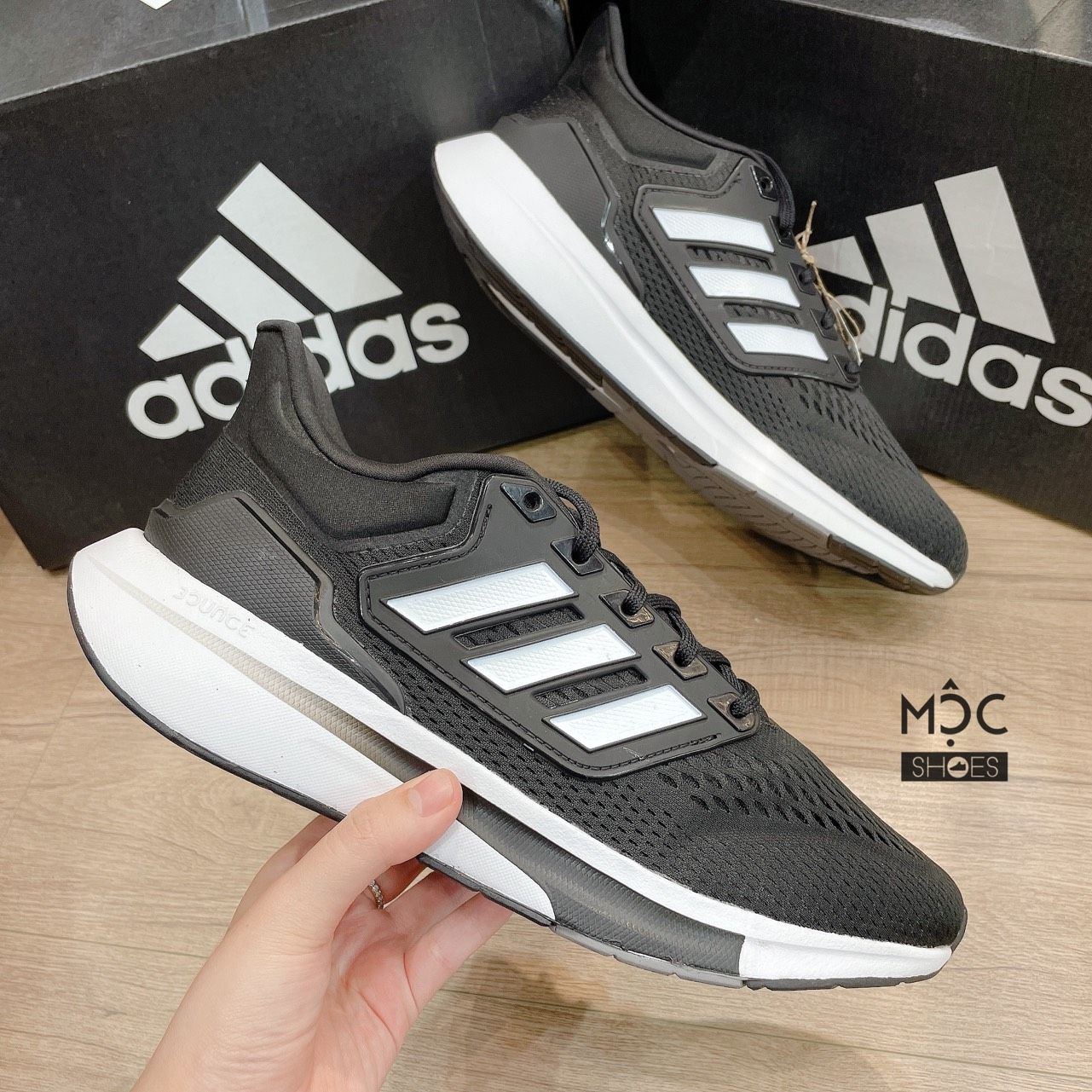 1188 - HÀNG CHÍNH HÃNG - GIÀY THỂ THAO ADIDAS RUNNING EQ21 MÀU ĐEN - *CORE BLACK* - CODE: GY2190