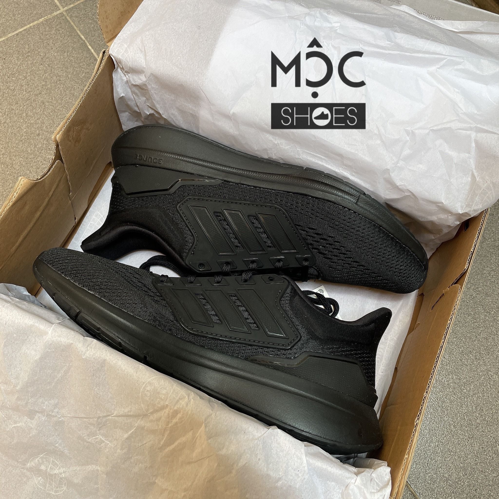 1190 - HÀNG CHÍNH HÃNG - GIÀY THỂ THAO ADIDAS RUNNING EQ21 MÀU ĐEN - *ALL BLACK* - CODE: H00521