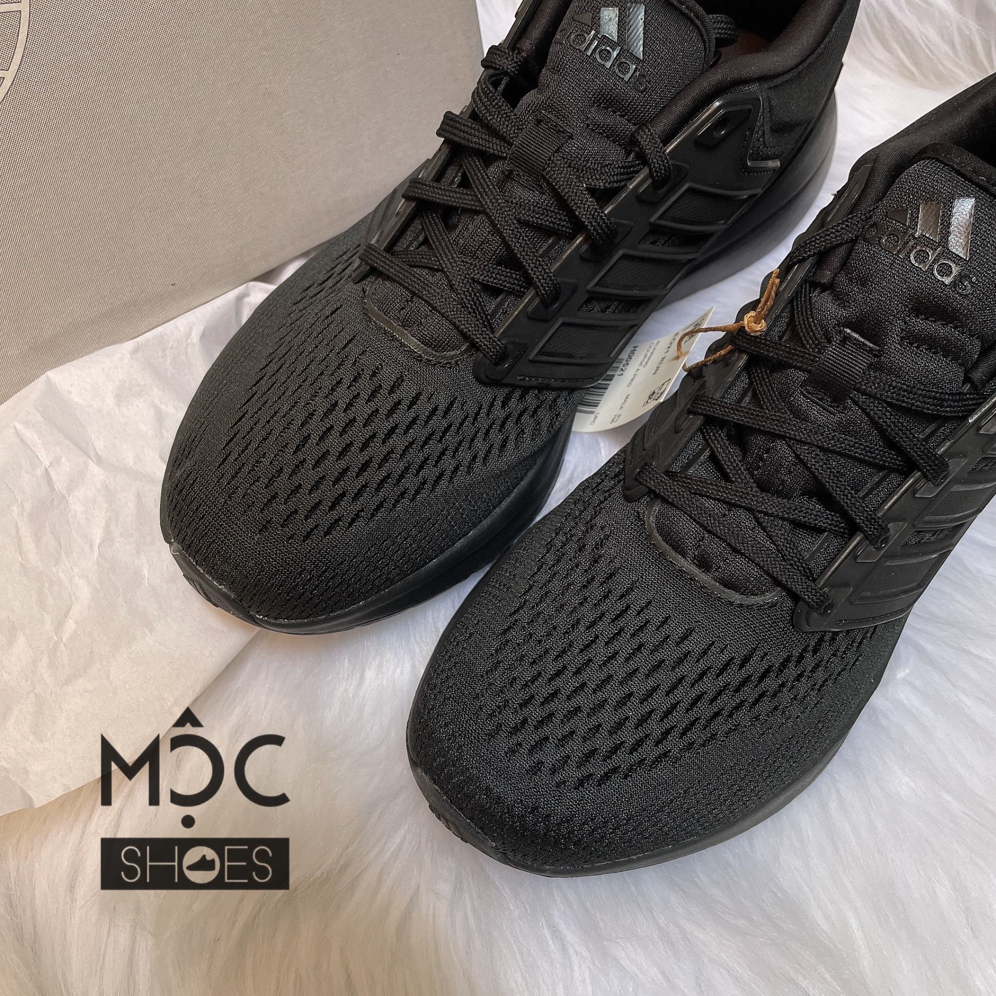 1190 - HÀNG CHÍNH HÃNG - GIÀY THỂ THAO ADIDAS RUNNING EQ21 MÀU ĐEN - *ALL BLACK* - CODE: H00521