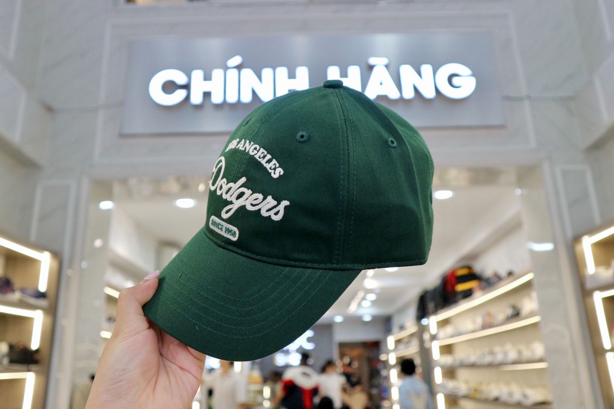 1205- HÀNG CHÍNH HÃNG - Mũ - Nón MLB Varsity Lettering Los Angeles Dodgers - Xanh Lá