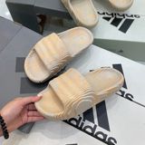  1216 - HÀNG CHÍNH HÃNG - DÉP ADIDAS 22 - BẬC THANG * MÀU VÀNG LOANG * 