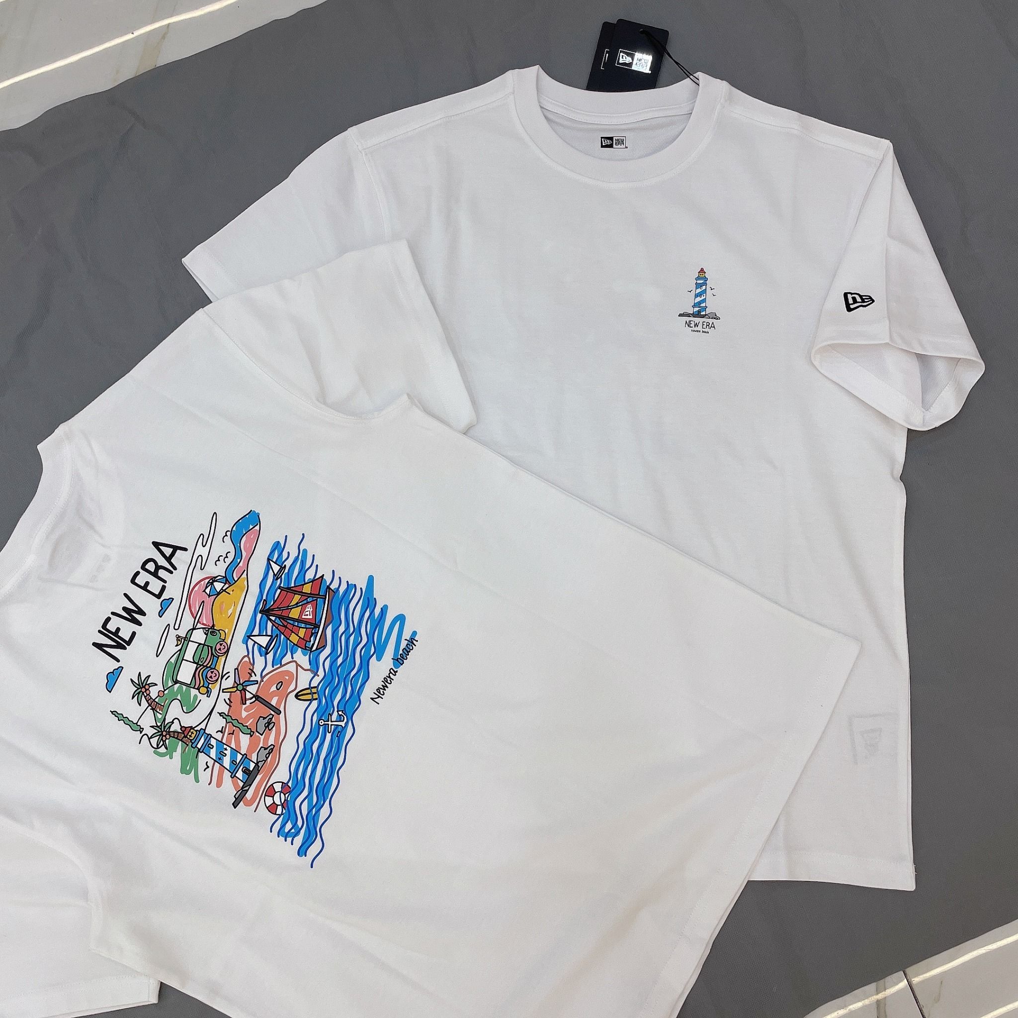 1268 - HÀNG CHÍNH HÃNG - ÁO THUN NEW ERA - BEACH - TRẮNG - CODE : 13718781
