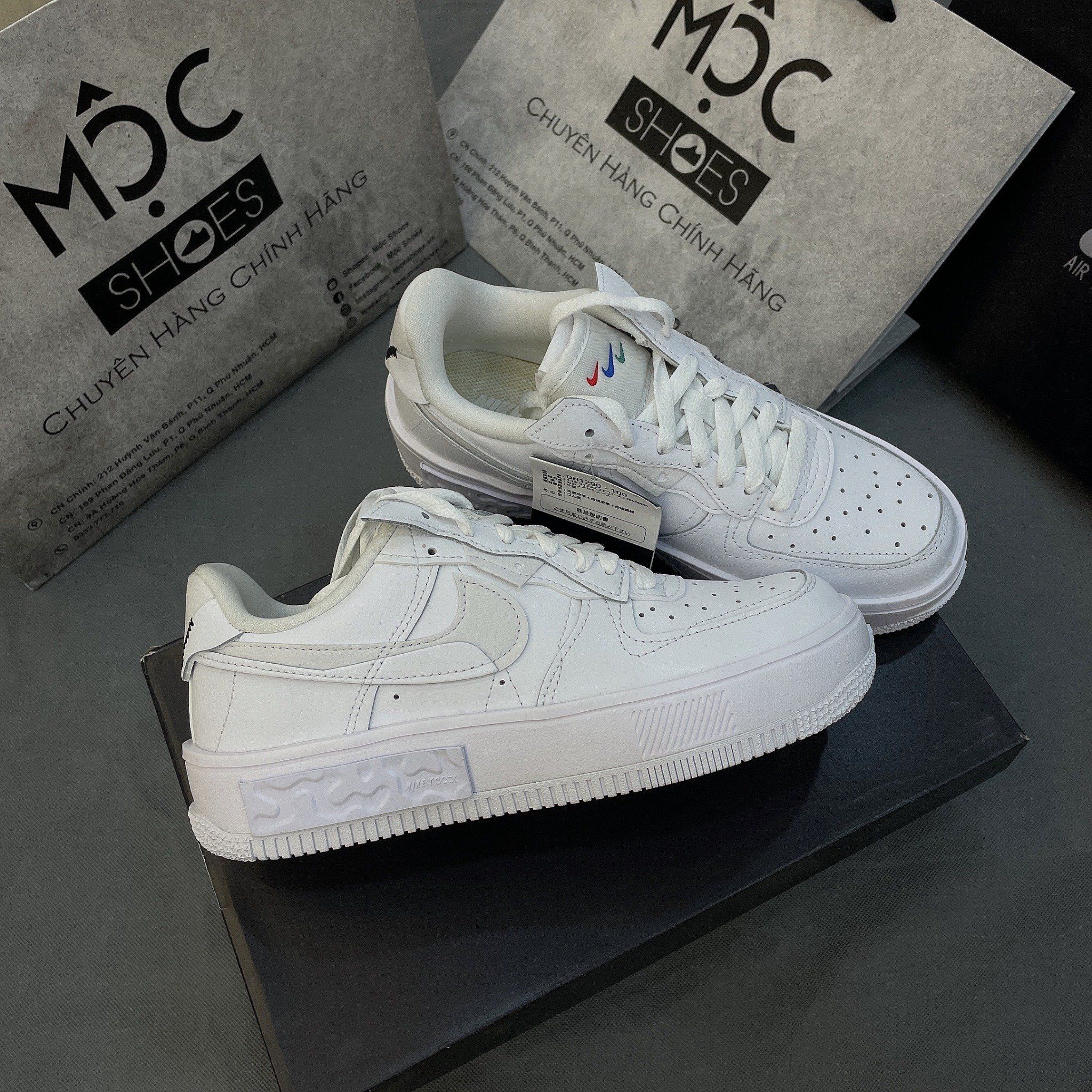 1269 - HÀNG CHÍNH HÃNG - GIÀY NIKE AIR FORCE 1 FONTANKA - TRIPLE WHITE - CODE : DH1290-100