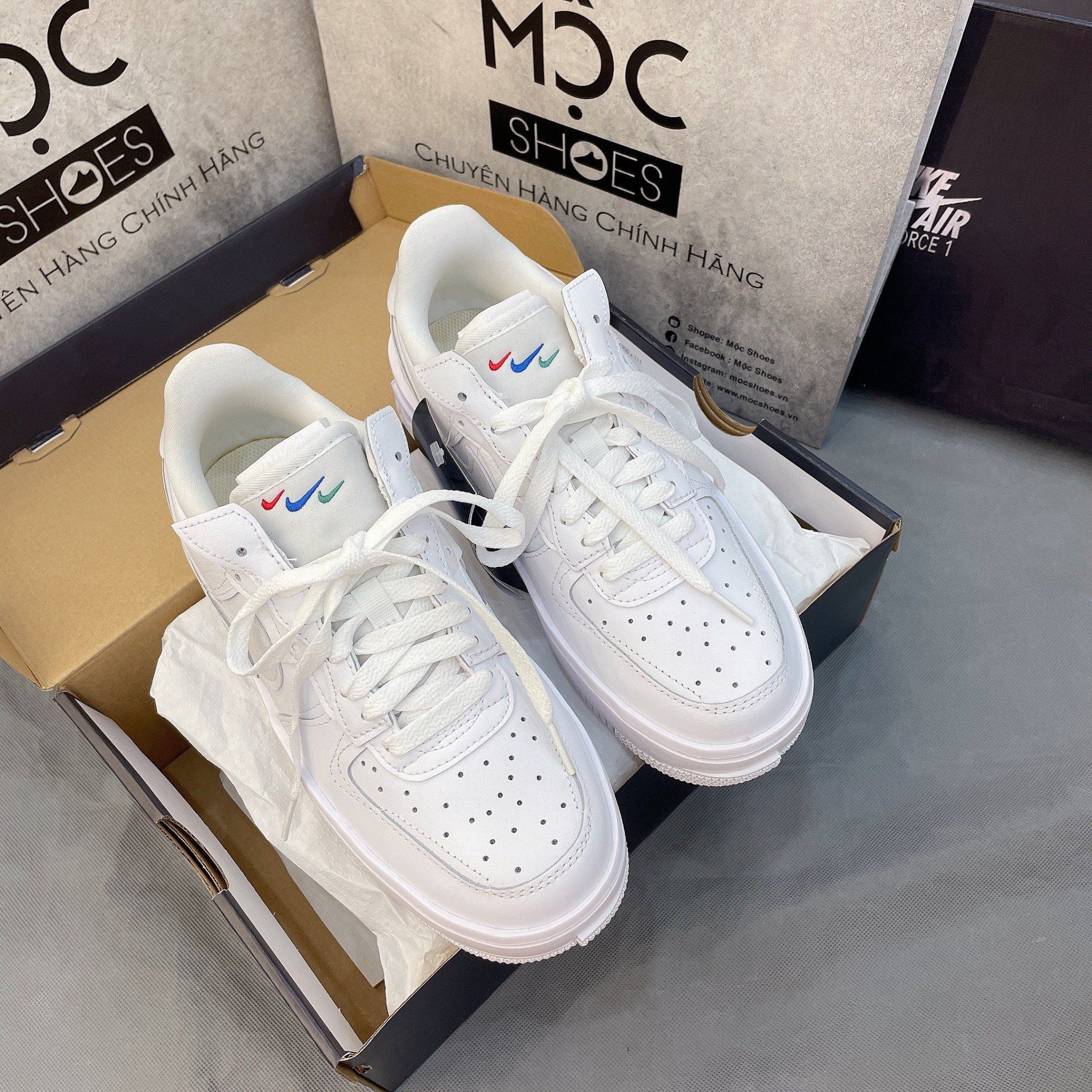 1269 - HÀNG CHÍNH HÃNG - GIÀY NIKE AIR FORCE 1 FONTANKA - TRIPLE WHITE - CODE : DH1290-100