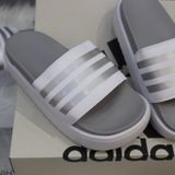  1317 - HÀNG CHÍNH HÃNG - DÉP ADIDAS ADILETTE PLATFORM - TRẮNG SỌC BẠC - CODE: IE9703 