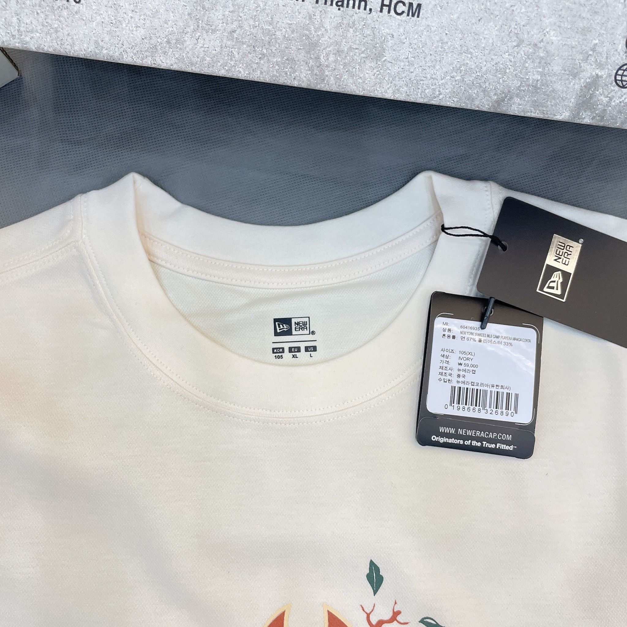 1321 - HÀNG CHÍNH HÃNG - ÁO THUN NEW ERA - NY YANKEE THÂN CÂY - BE - CODE: 60416935