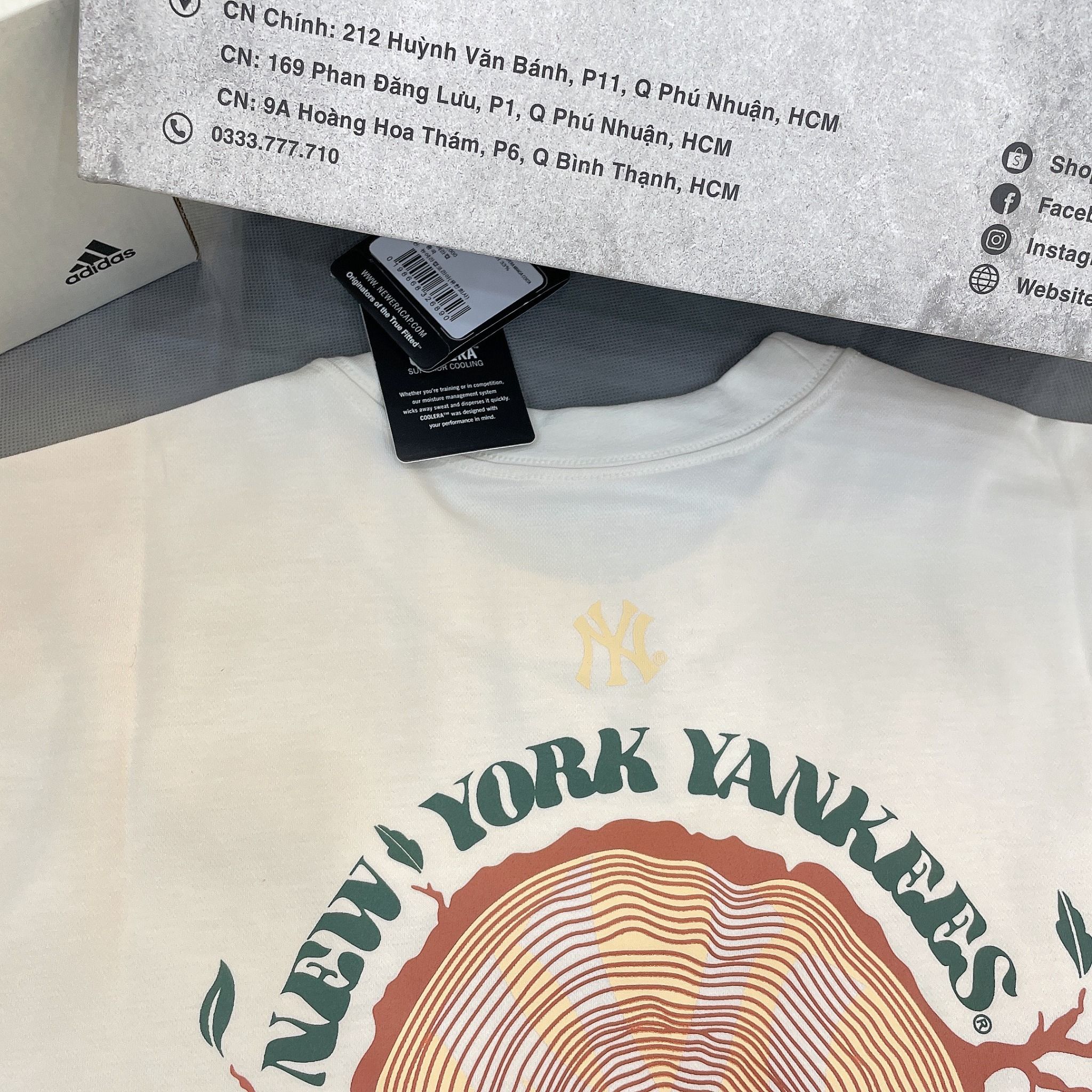 1321 - HÀNG CHÍNH HÃNG - ÁO THUN NEW ERA - NY YANKEE THÂN CÂY - BE - CODE: 60416935