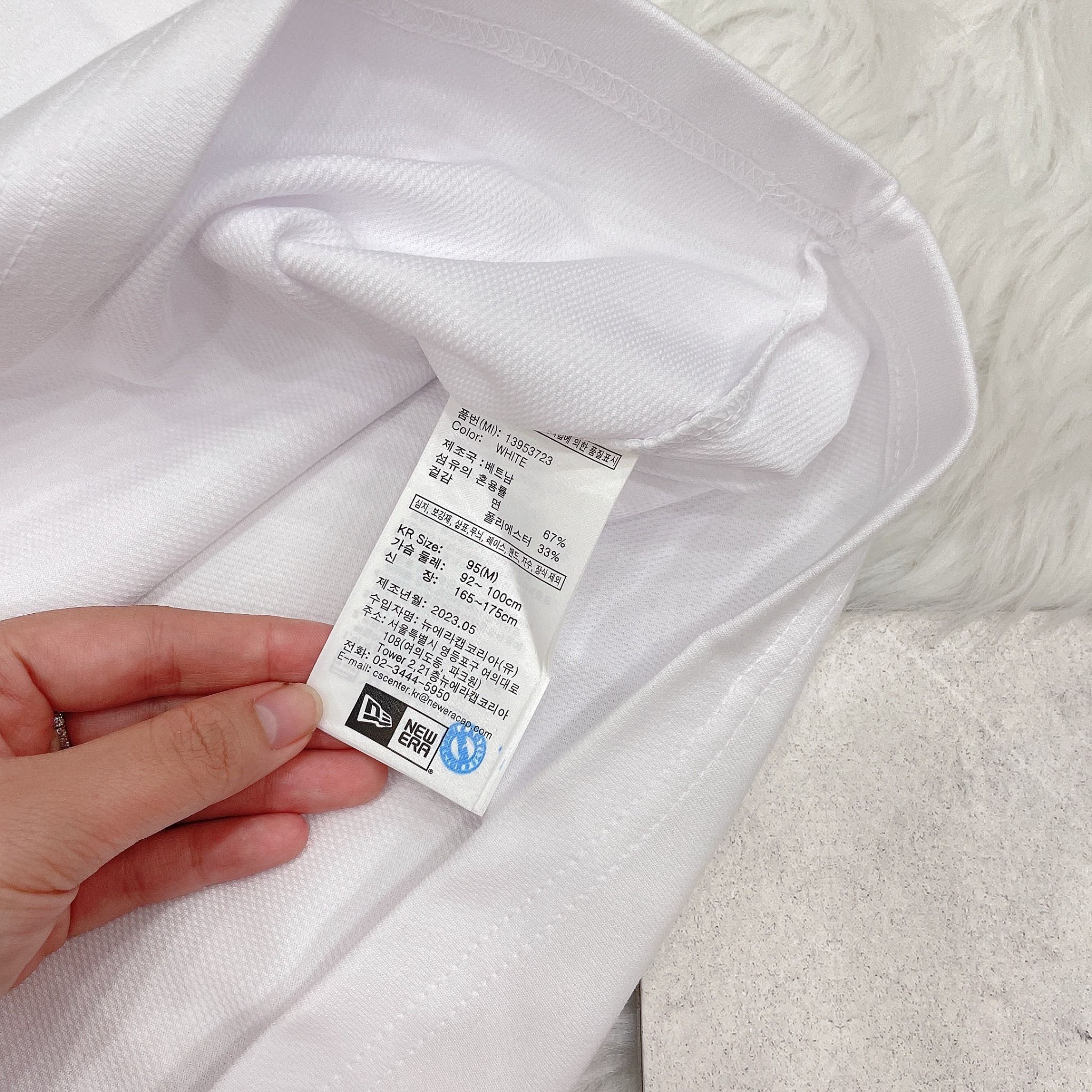 1328 - HÀNG CHÍNH HÃNG - ÁO THUN NEW ERA - NEW YORK CITY CỜ MỸ - TRẮNG - CODE: 13953723