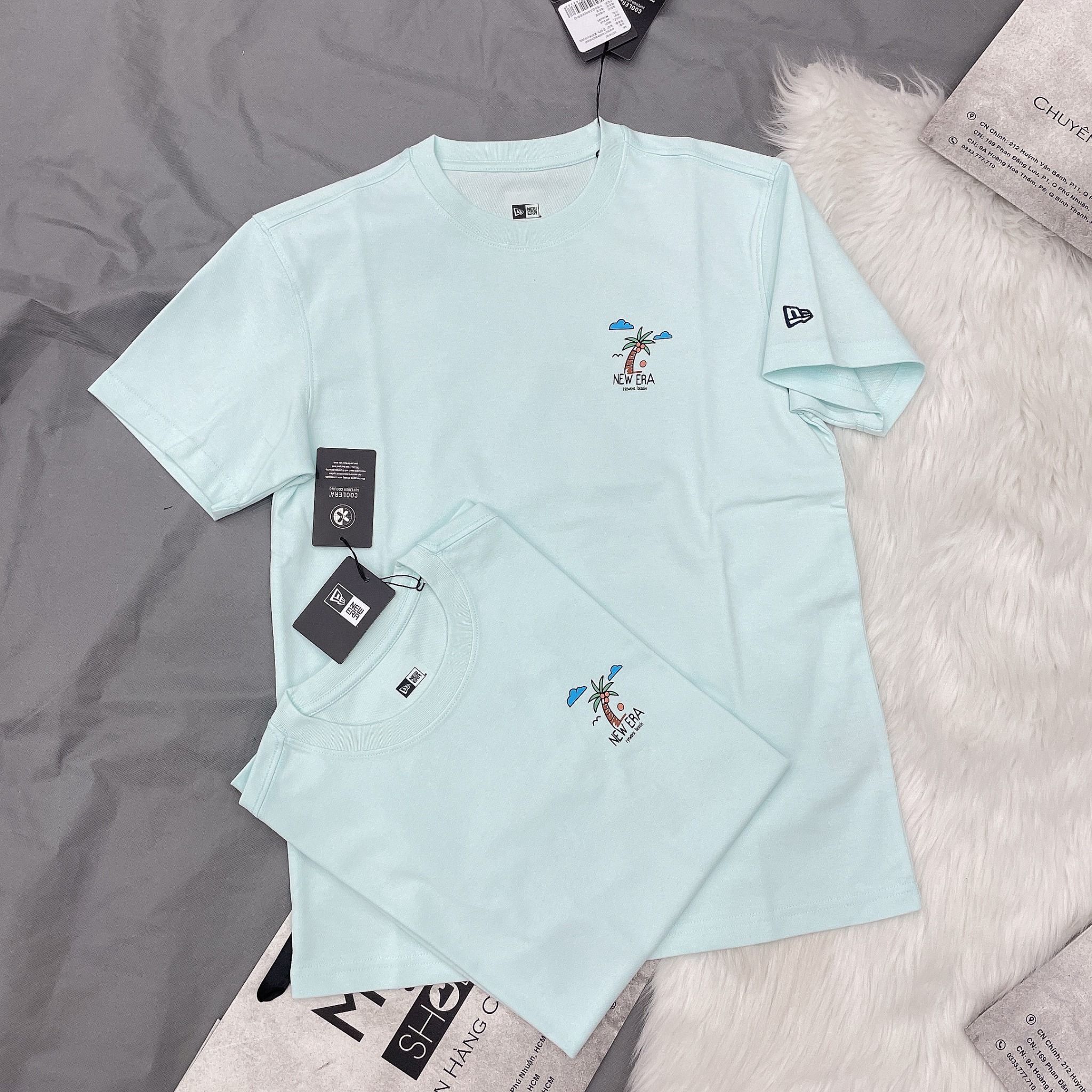 1339 - HÀNG CHÍNH HÃNG - ÁO THUN NEW ERA - CÂY DỪA - MINT - CODE: 13718785