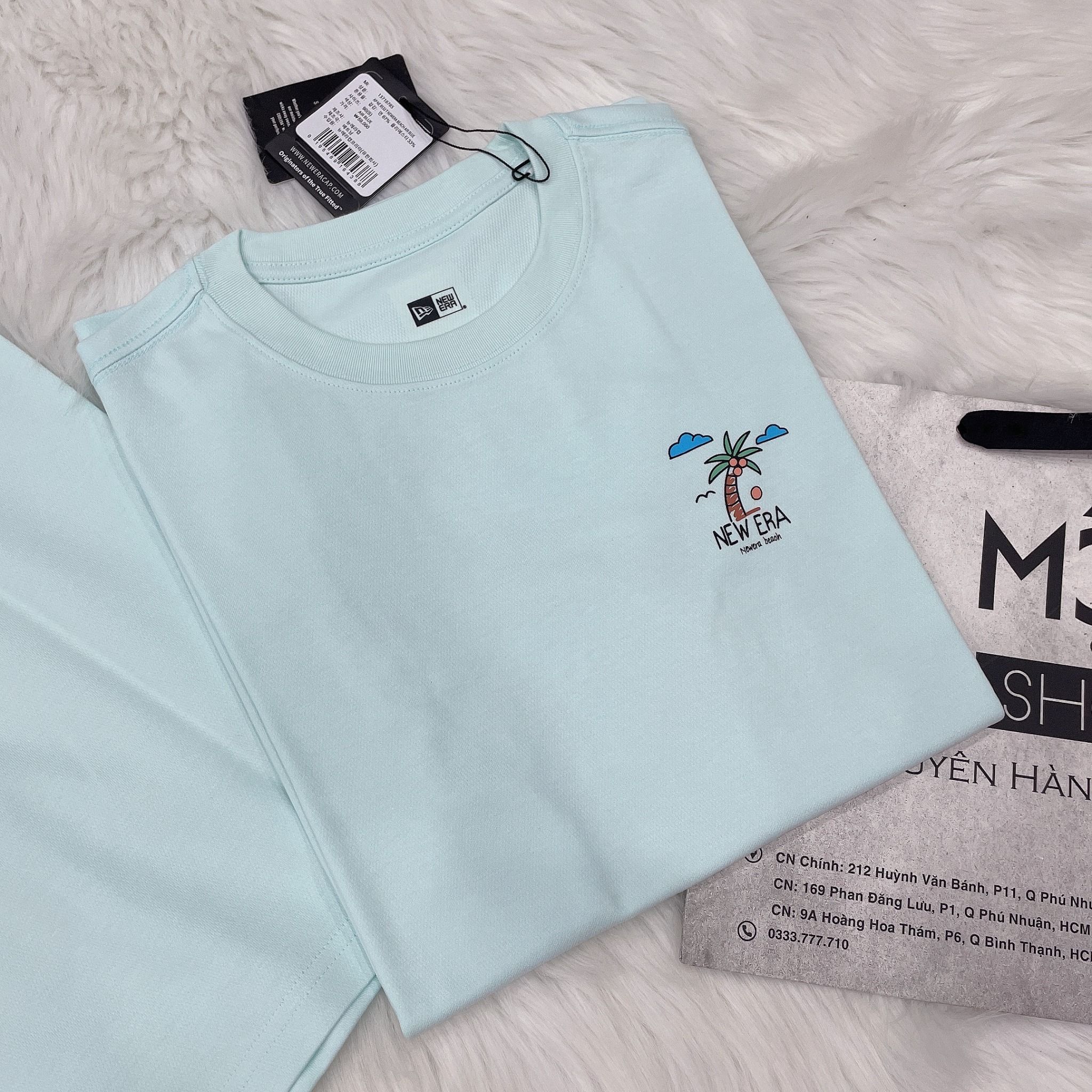 1339 - HÀNG CHÍNH HÃNG - ÁO THUN NEW ERA - CÂY DỪA - MINT - CODE: 13718785