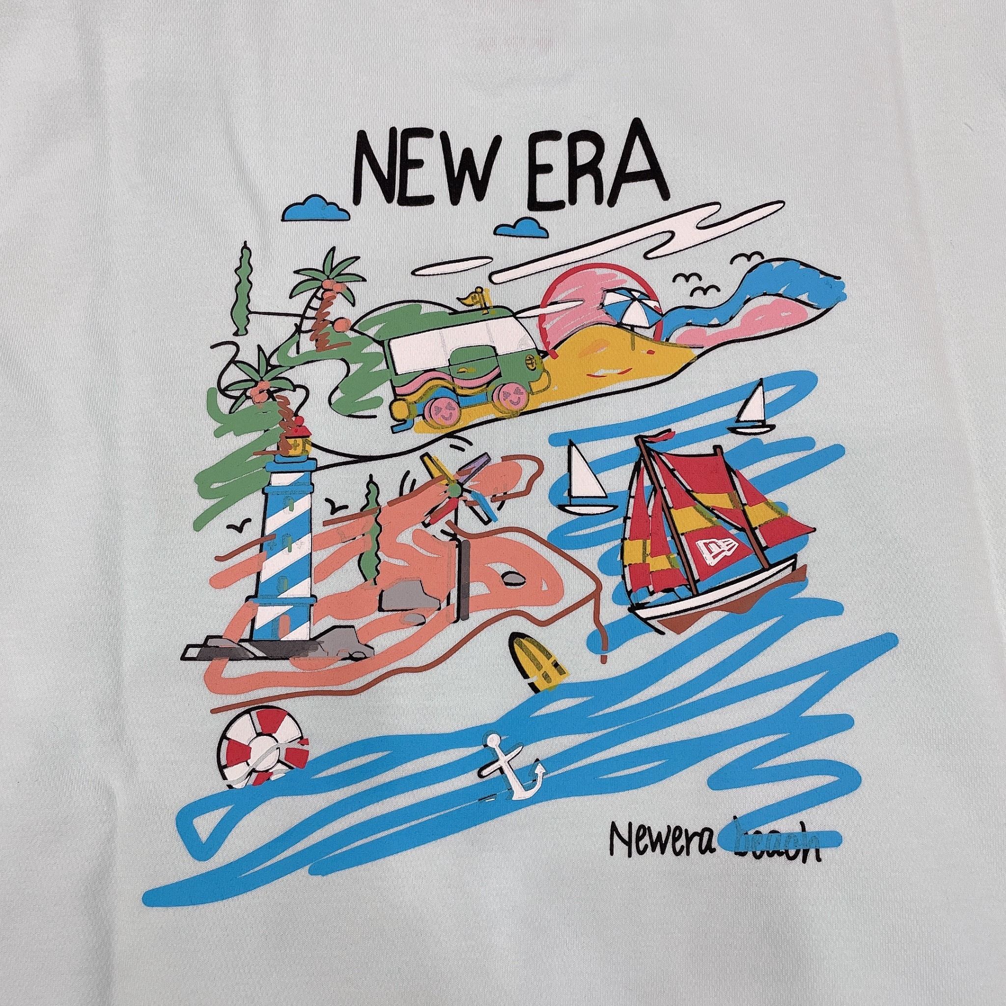 1339 - HÀNG CHÍNH HÃNG - ÁO THUN NEW ERA - CÂY DỪA - MINT - CODE: 13718785
