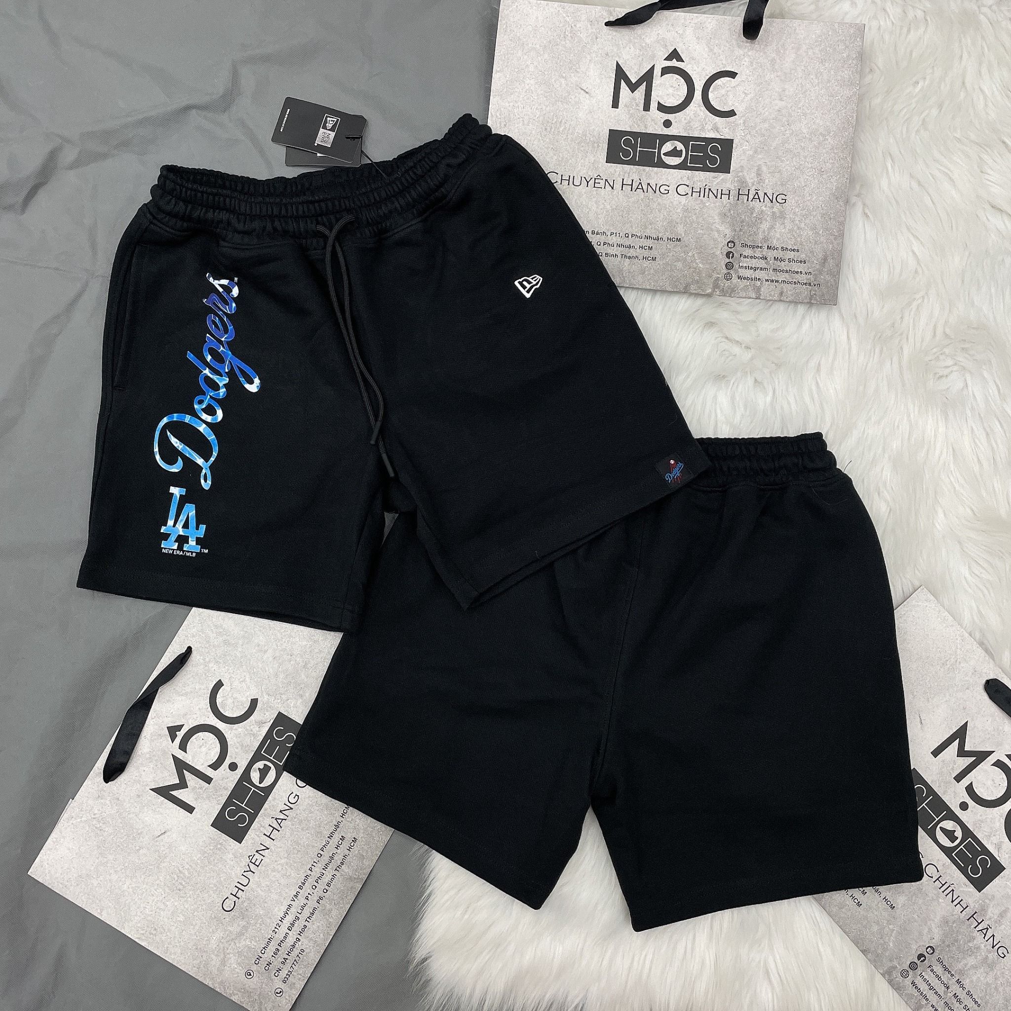 1340 - HÀNG CHÍNH HÃNG - QUẦN SHORT NEW ERA - LA DODGERS - ĐEN - CODE : 13356009