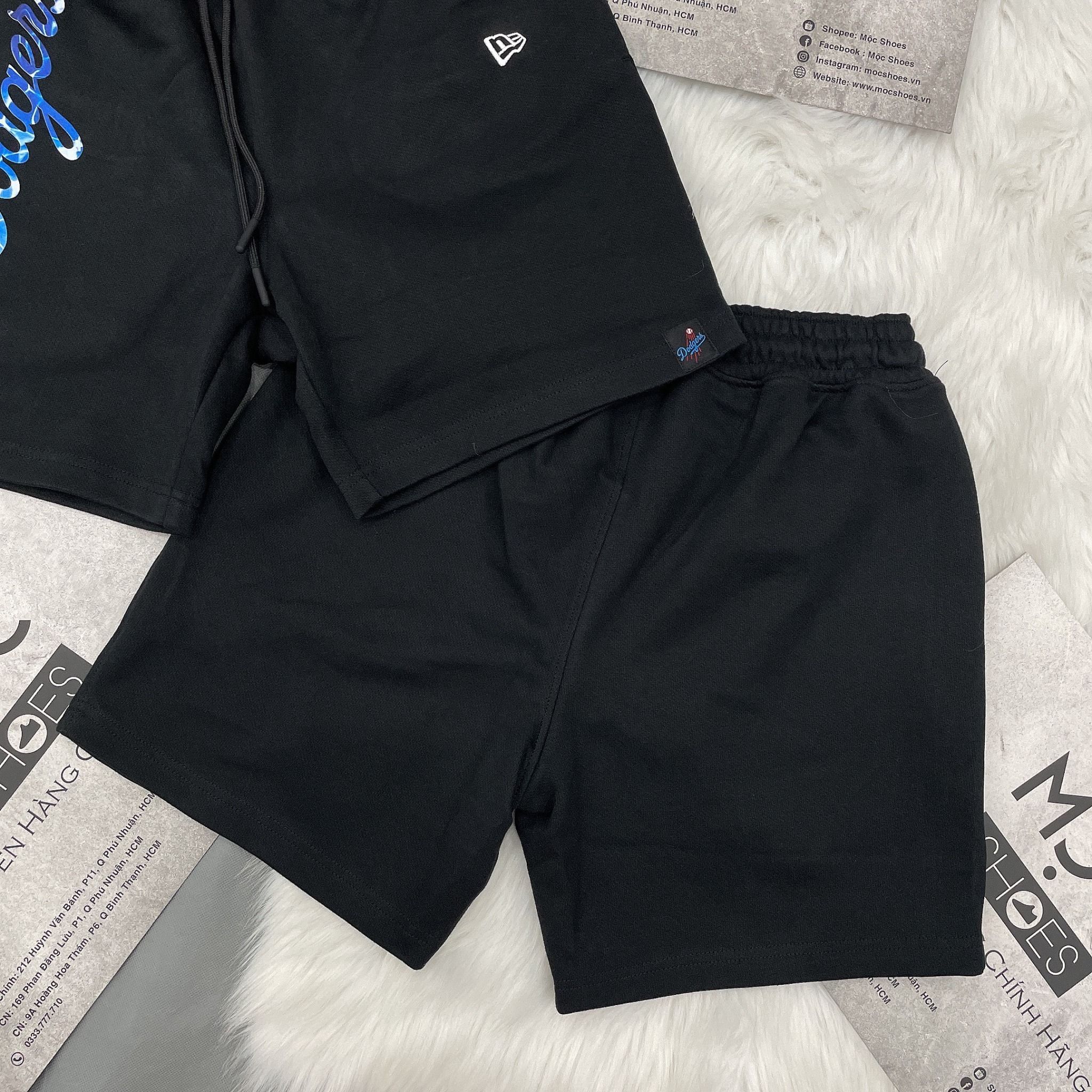 1340 - HÀNG CHÍNH HÃNG - QUẦN SHORT NEW ERA - LA DODGERS - ĐEN - CODE : 13356009