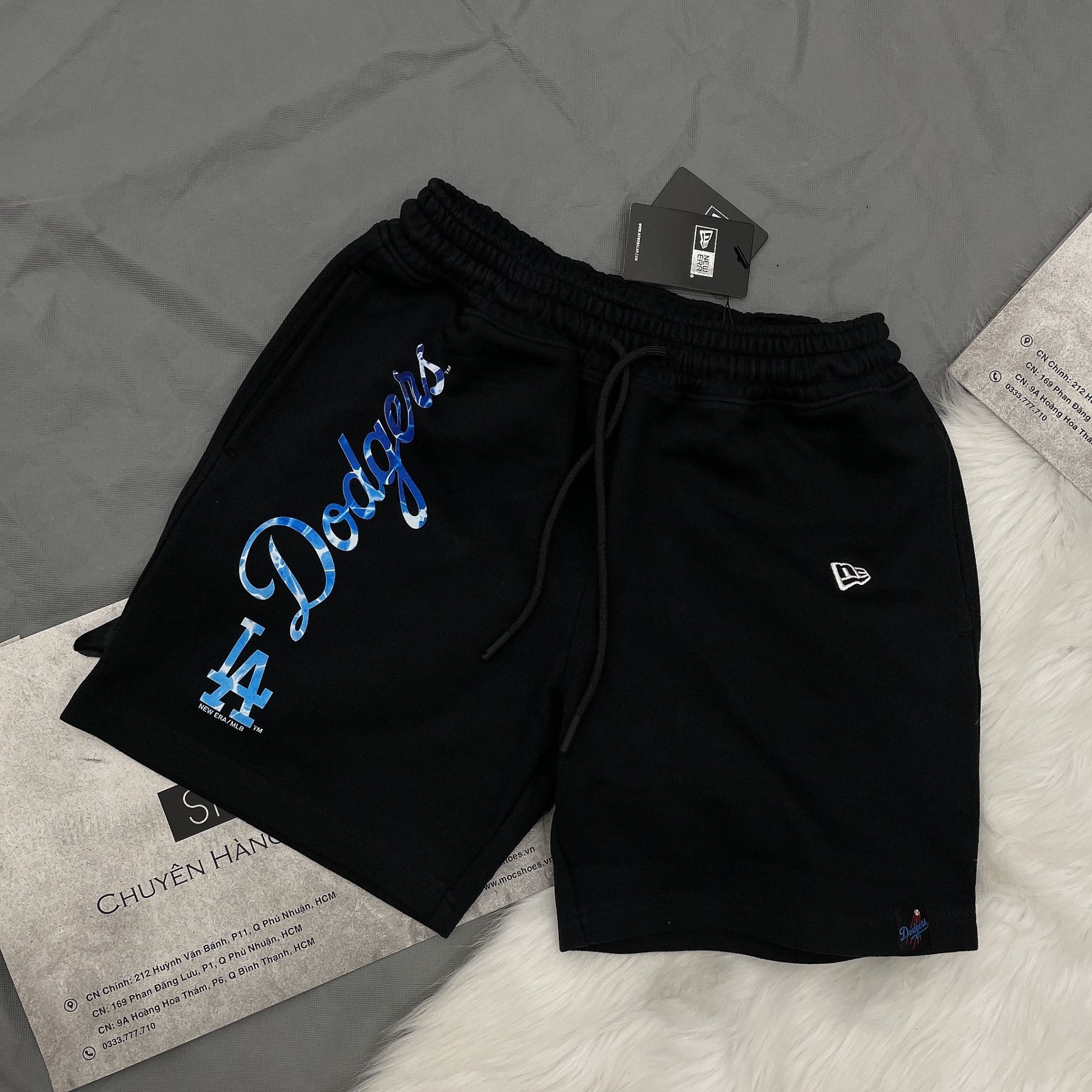 1340 - HÀNG CHÍNH HÃNG - QUẦN SHORT NEW ERA - LA DODGERS - ĐEN - CODE : 13356009