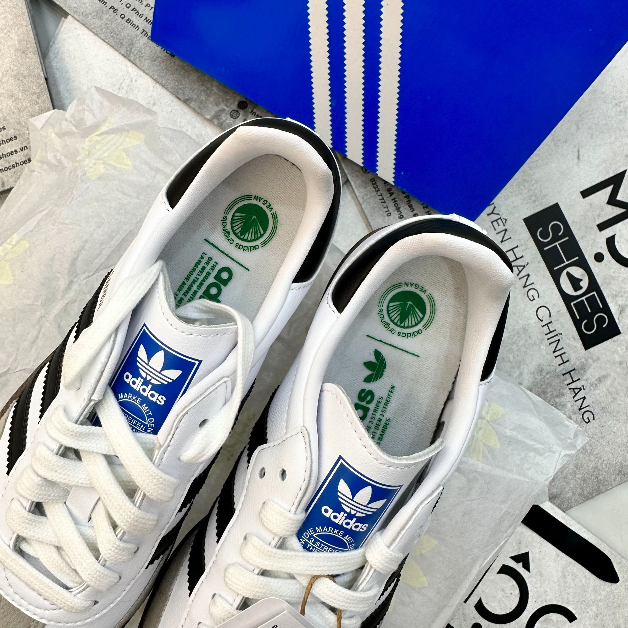 1353 - HÀNG CHÍNH HÃNG - GIÀY ADIDAS SAMBA VEGAN - WHITE GUM - CODE: FW2427