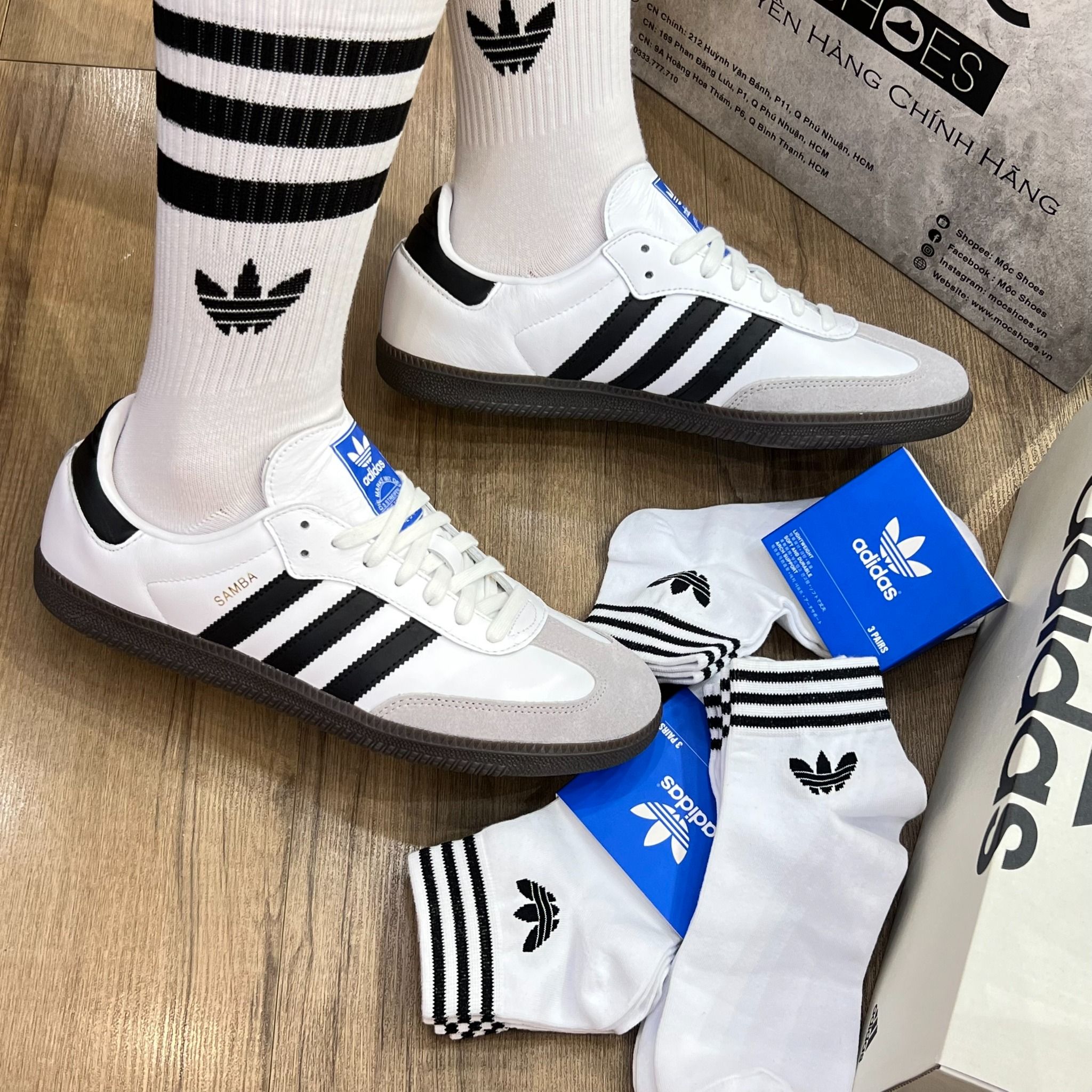 1353 - HÀNG CHÍNH HÃNG - GIÀY ADIDAS SAMBA VEGAN - WHITE GUM - CODE: FW2427