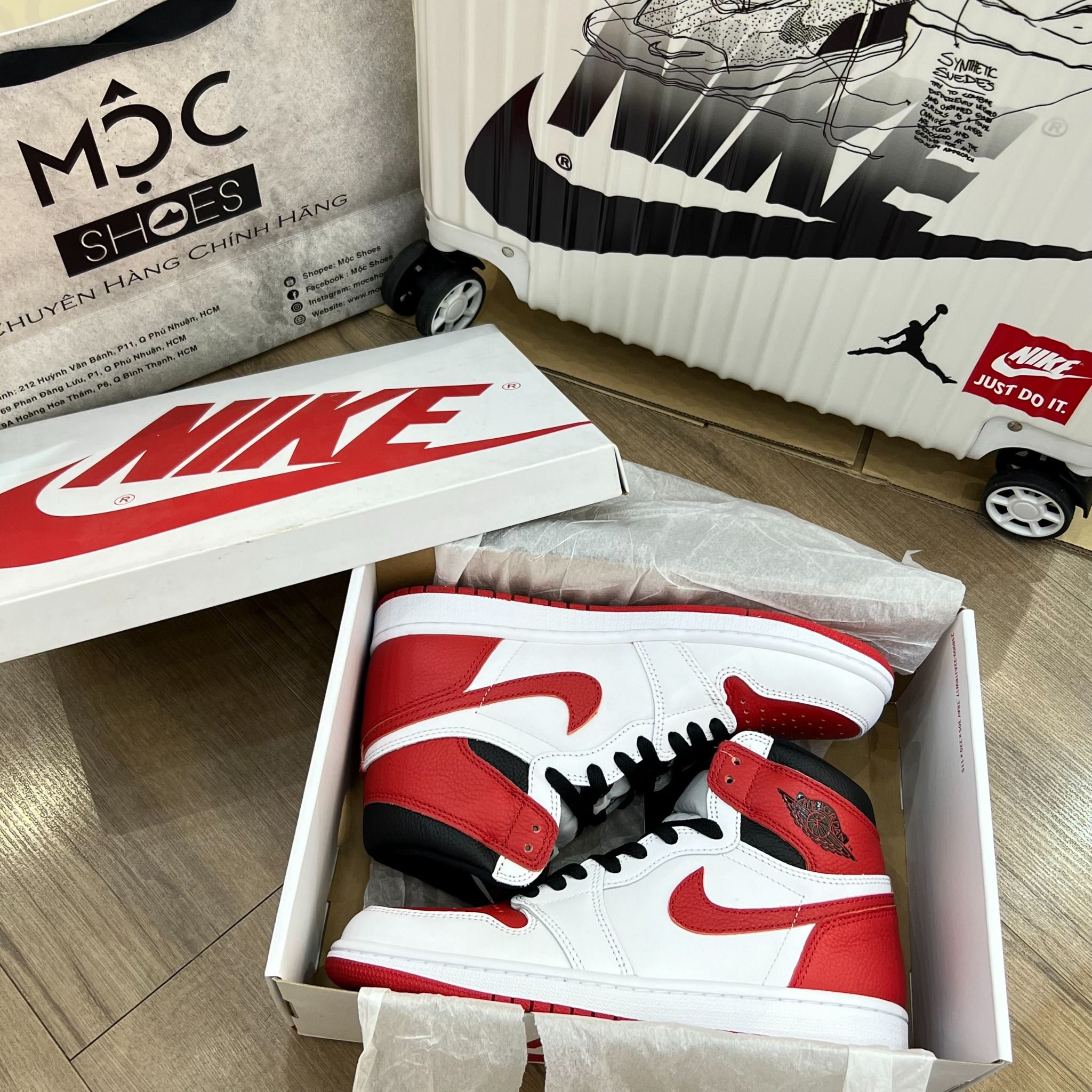 1361 - HÀNG CHÍNH HÃNG - Giày AIR JORDAN 1 RETRO HIGH OG HERITAGE - *Đỏ / Trắng * - CODE : 575441-161