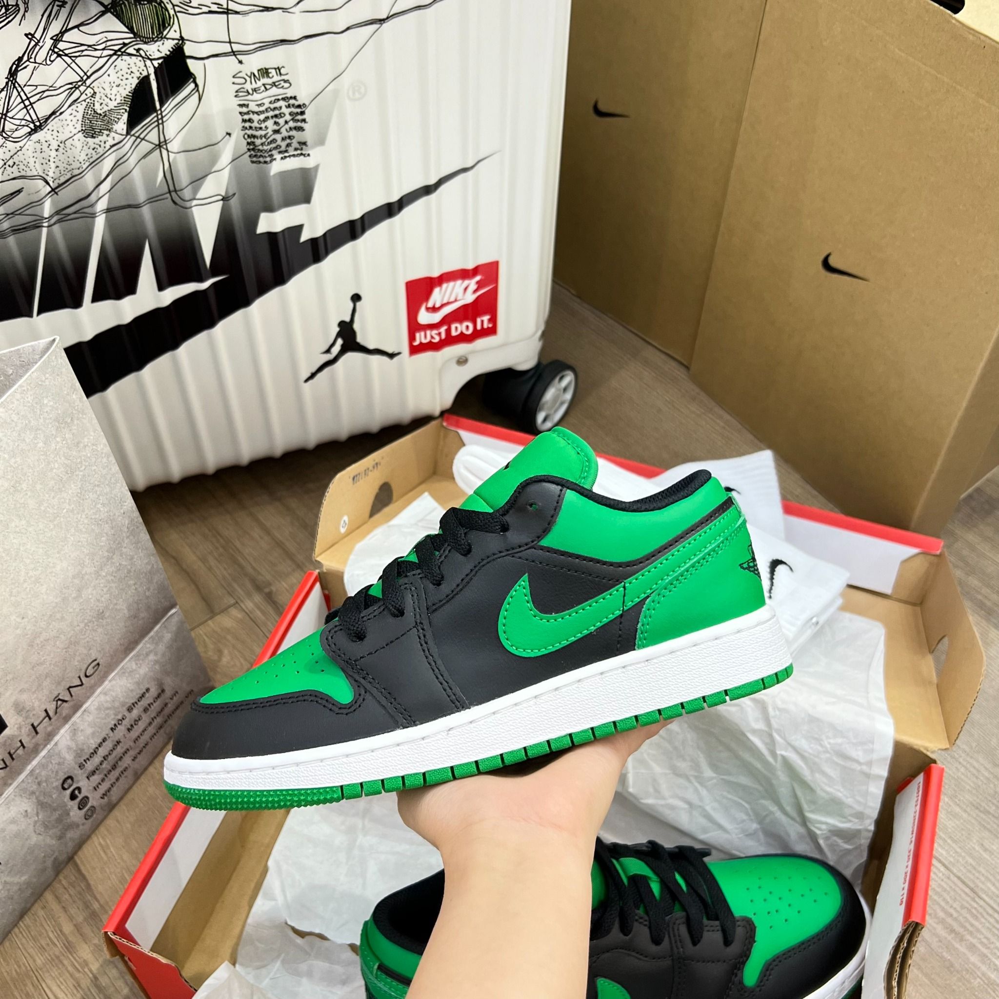 1359 - HÀNG CHÍNH HÃNG - Giày Air Jordan 1 Low Big Shoes - * Màu Xanh Đen * - CODE : 553560-065