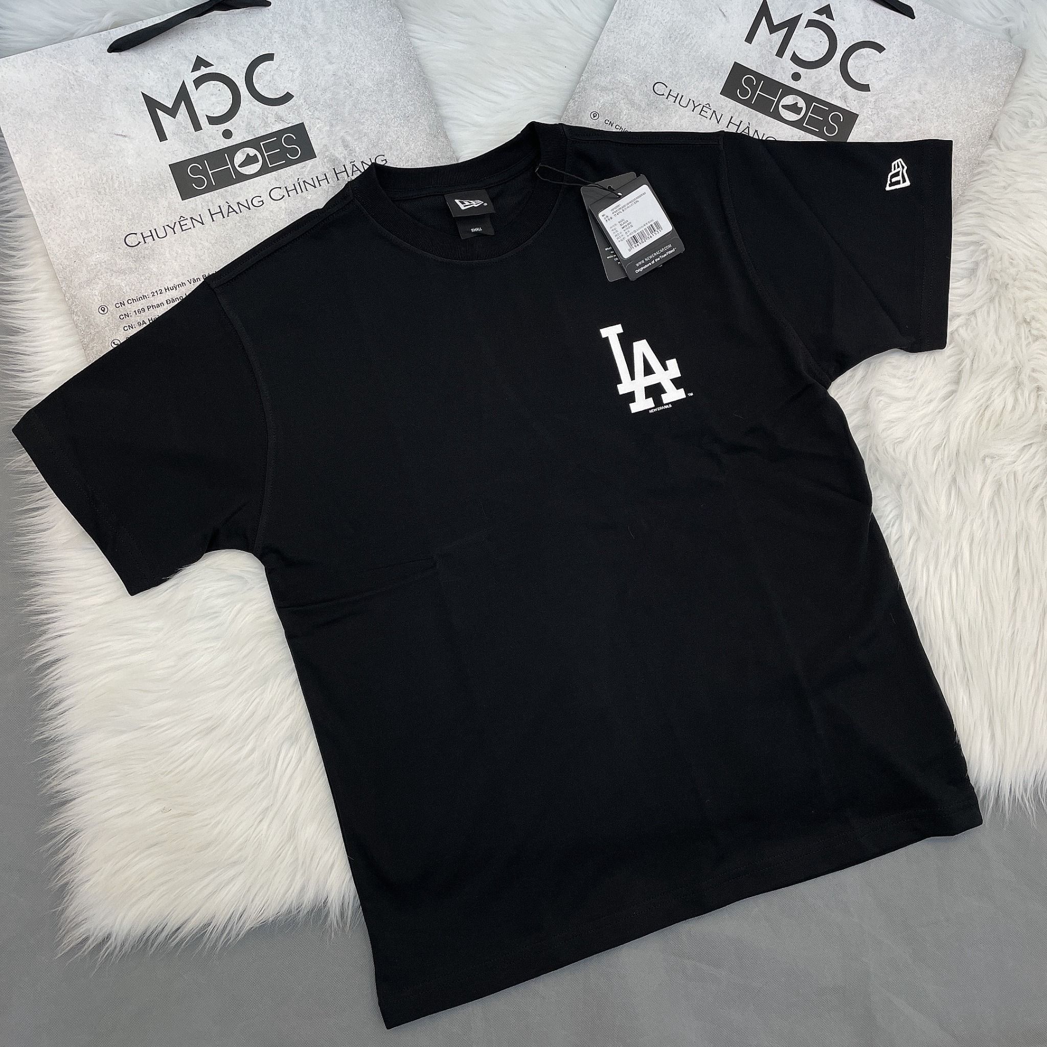 1367 - HÀNG CHÍNH HÃNG - ÁO THUN NEW ERA - ÁO LA DODGERS - ĐEN - CODE: 13702551