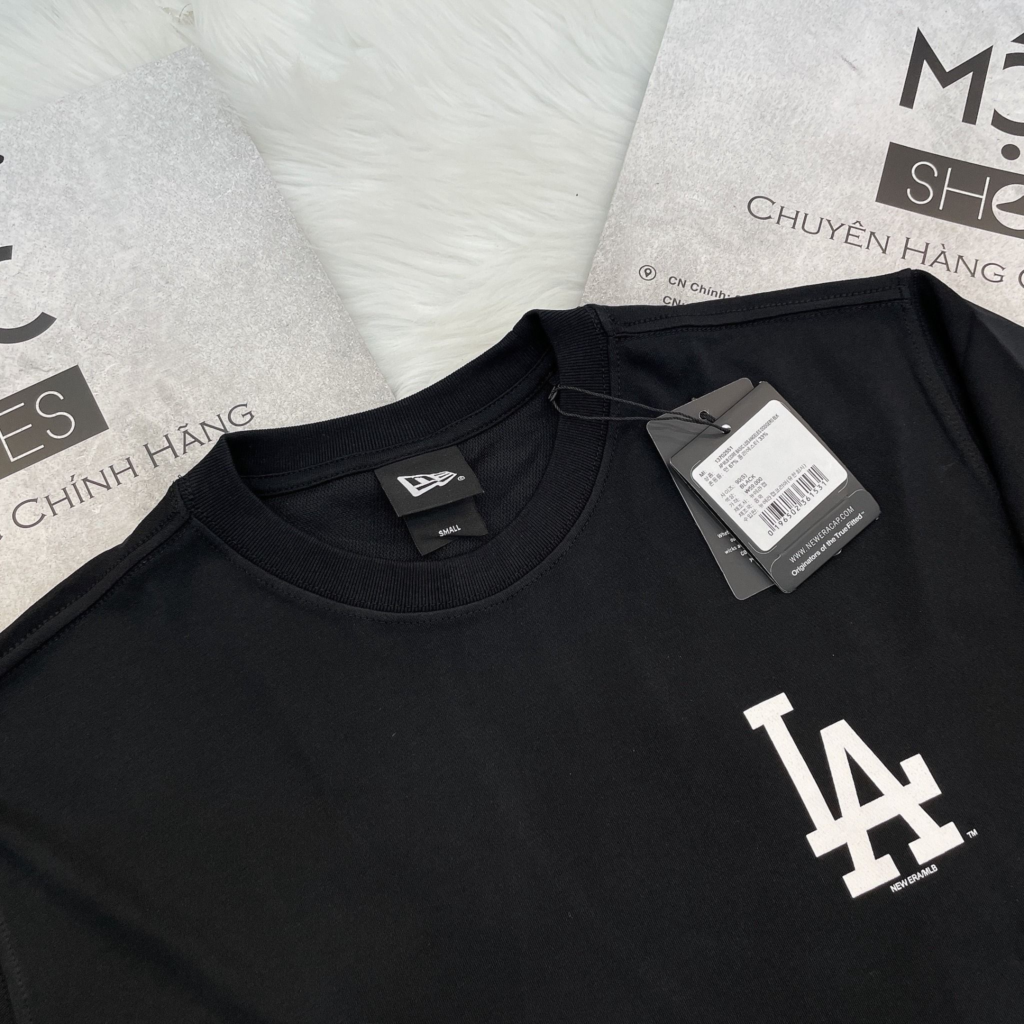 1367 - HÀNG CHÍNH HÃNG - ÁO THUN NEW ERA - ÁO LA DODGERS - ĐEN - CODE: 13702551