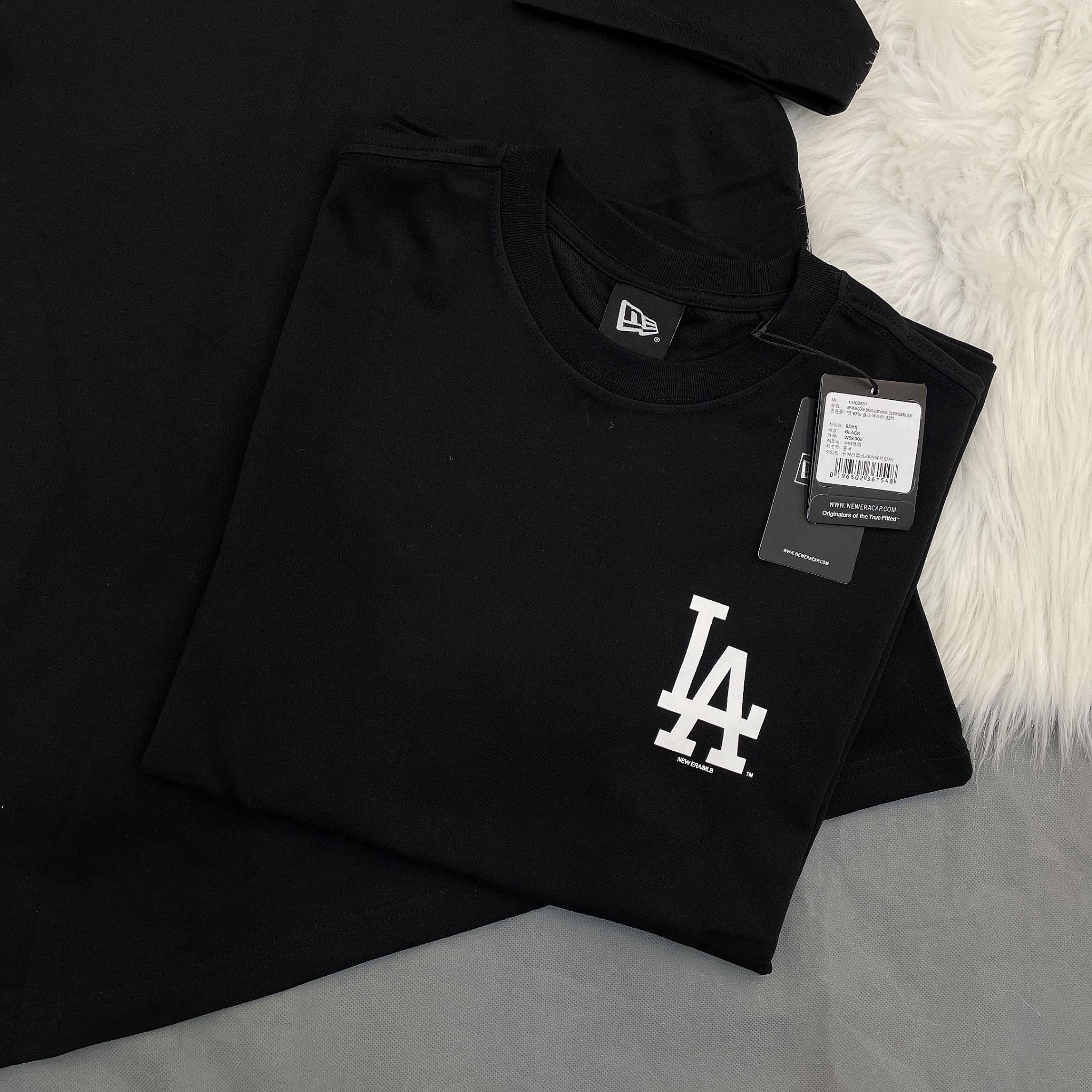 1367 - HÀNG CHÍNH HÃNG - ÁO THUN NEW ERA - ÁO LA DODGERS - ĐEN - CODE: 13702551