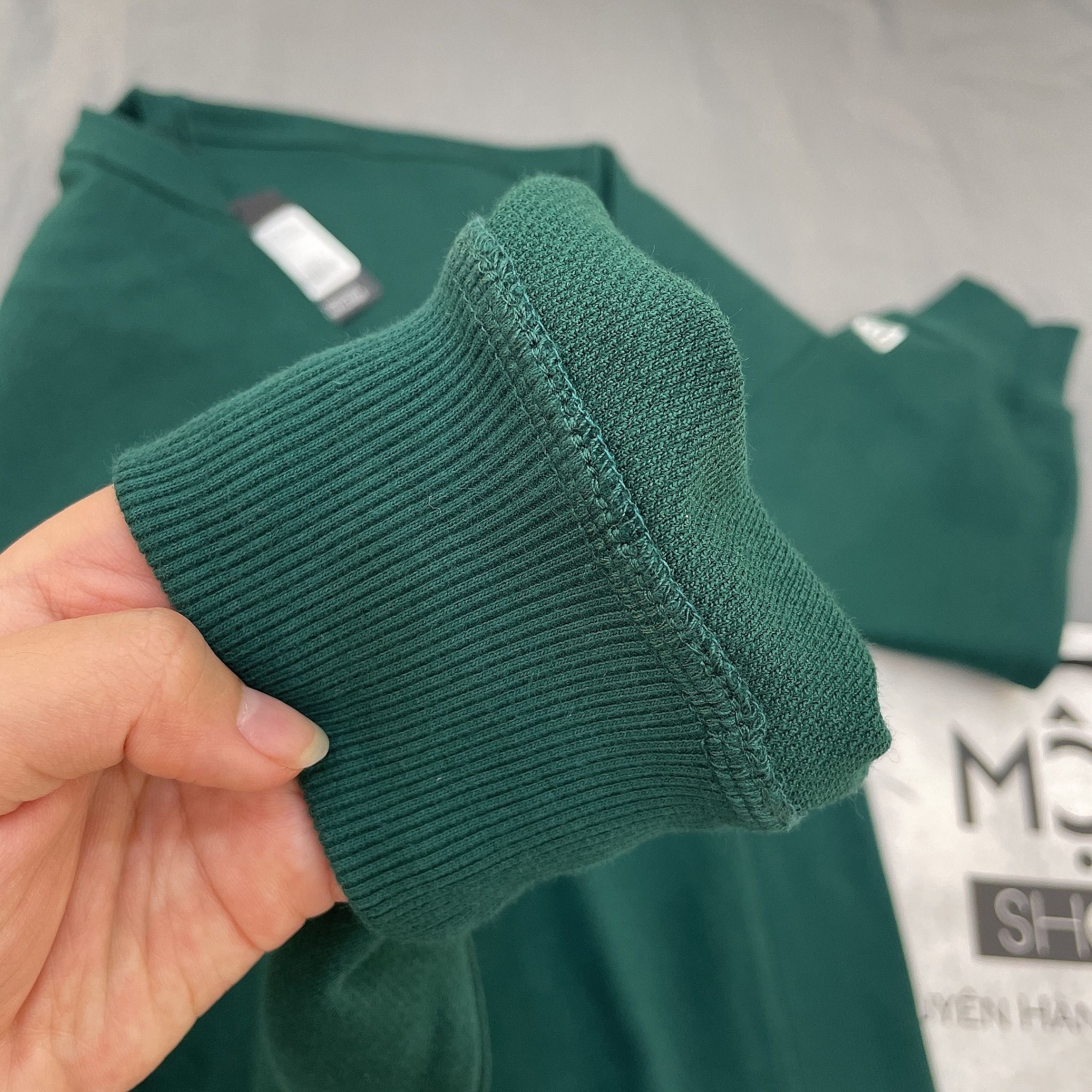 1380 - HÀNG CHÍNH HÃNG - ÁO SWEATER NEW ERA *LOGO NE* (1920) - GREEN (XANH LÁ) - CODE: 13546430