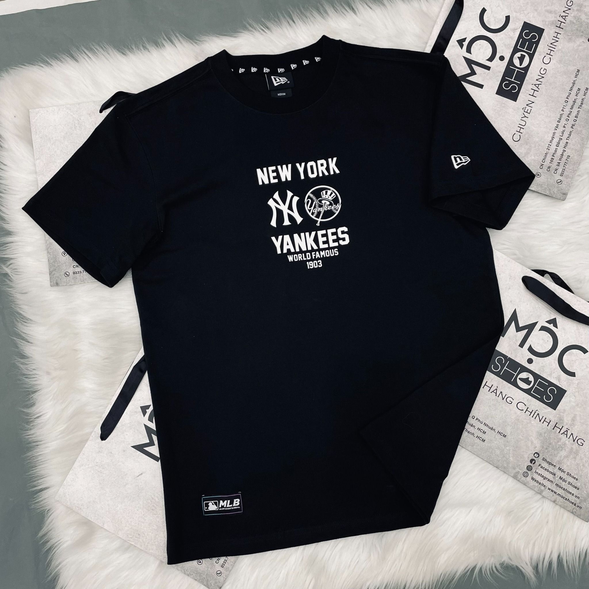 1389 - HÀNG CHÍNH HÃNG - ÁO THUN NEW ERA - * NY WORLD FAMOUS* - CODE: 13700031