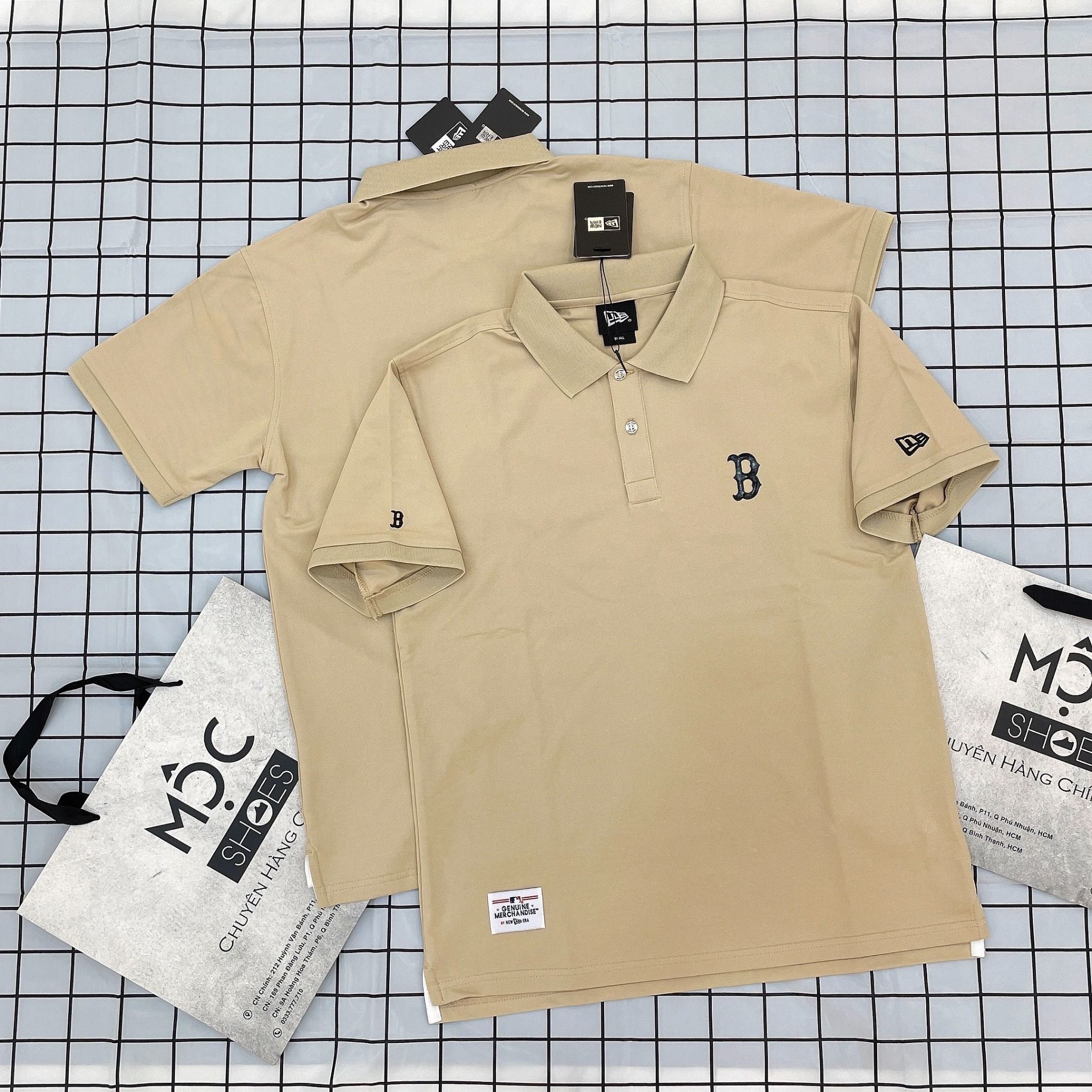 1399 - HÀNG CHÍNH HÃNG - ÁO NEW ERA - POLO LOGO *B* - NÂU NHẠT - CODE: 13718757