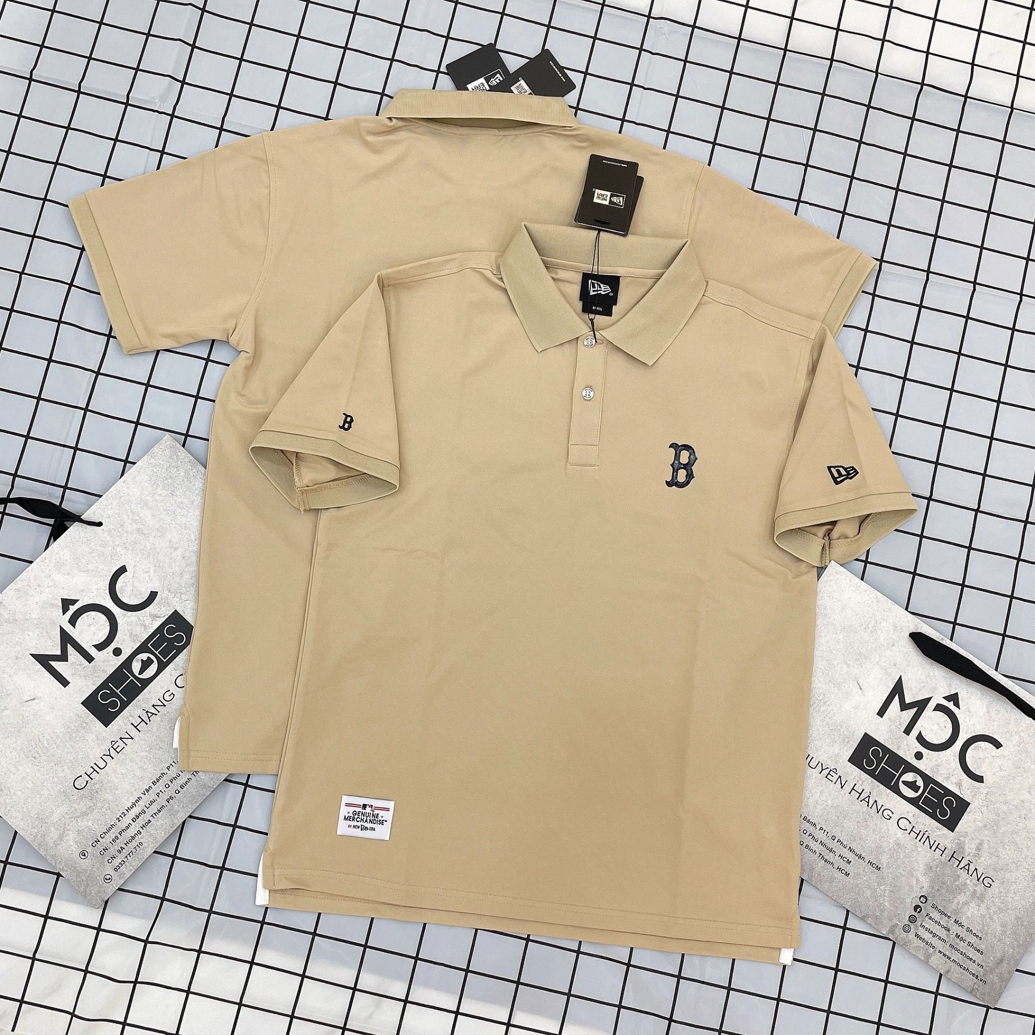1399 - HÀNG CHÍNH HÃNG - ÁO NEW ERA - POLO LOGO *B* - NÂU NHẠT - CODE: 13718757