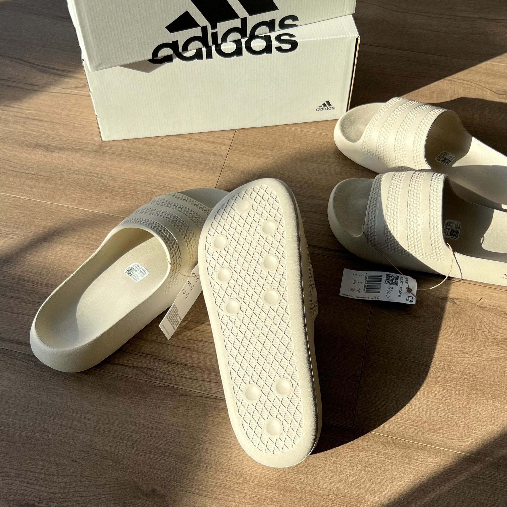 1342 - HÀNG CHÍNH HÃNG - DÉP ADIDAS ADILETTE AYOON BLISS - BEIGE - CODE: GX7064