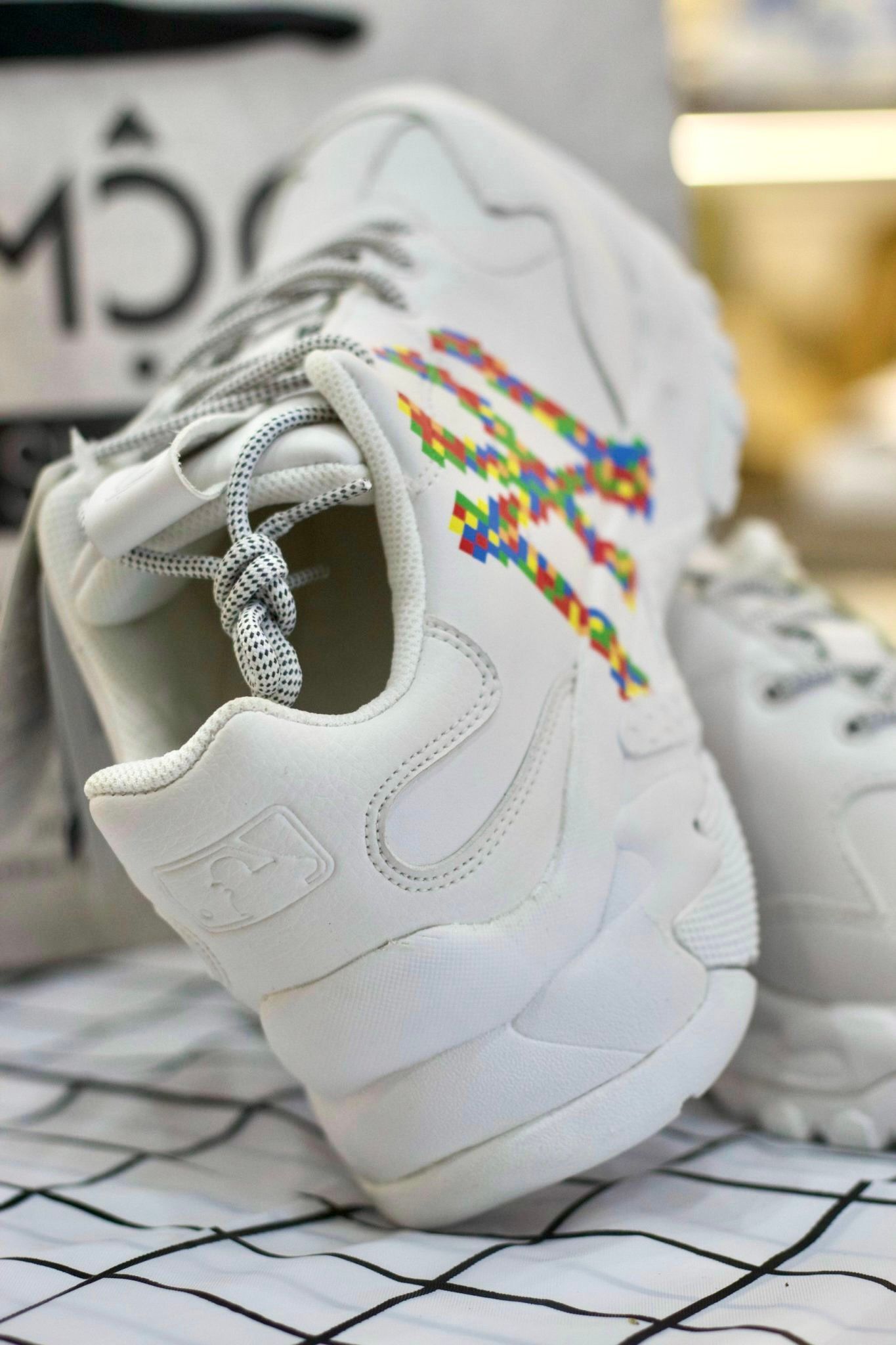1265 - HÀNG CHÍNH HÃNG - GIÀY SNEAKER MLB BIG BALL CHUNKY - NEW YORK 3D BLOCK *MULTICOLOR* - CODE: 32SHCD111-50I