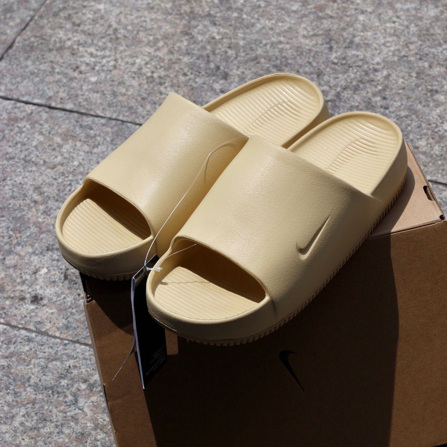 1358 - HÀNG CHÍNH HÃNG - DÉP NIKE CALM SLIDE *SEASAME* - CODE: DX4816-200