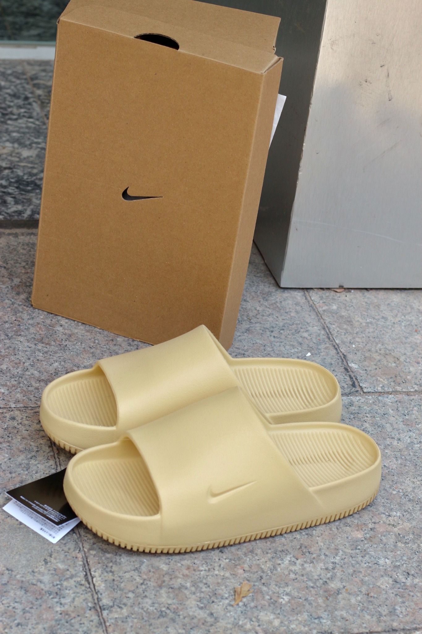 1358 - HÀNG CHÍNH HÃNG - DÉP NIKE CALM SLIDE *SEASAME* - CODE: DX4816-200