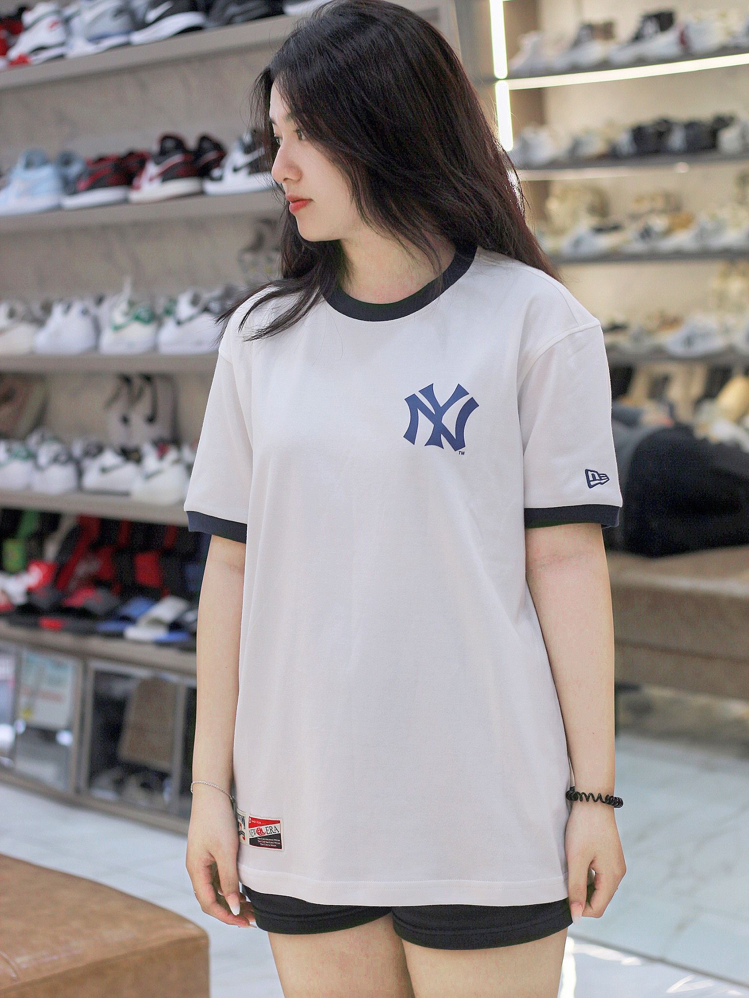1463 - HÀNG CHÍNH HÃNG - ÁO NEW ERA - SERIES NY YANKEES BEGIE - TRẮNG - CODE: 11929727