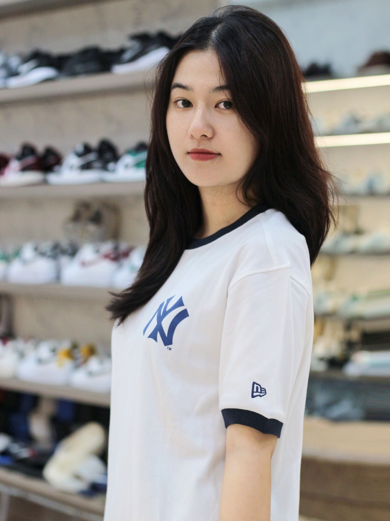 1463 - HÀNG CHÍNH HÃNG - ÁO NEW ERA - SERIES NY YANKEES BEGIE - TRẮNG - CODE: 11929727