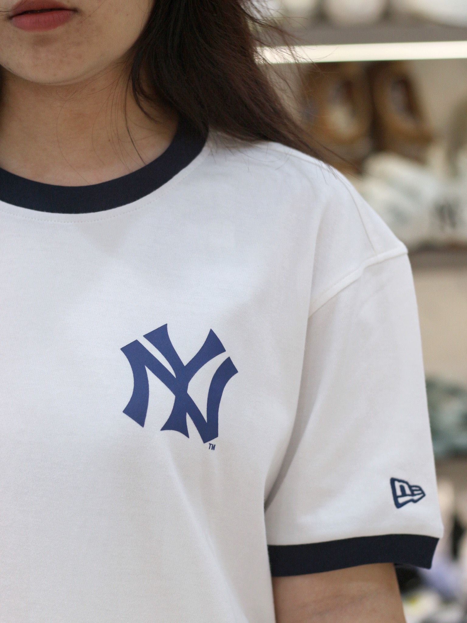 1463 - HÀNG CHÍNH HÃNG - ÁO NEW ERA - SERIES NY YANKEES BEGIE - TRẮNG - CODE: 11929727