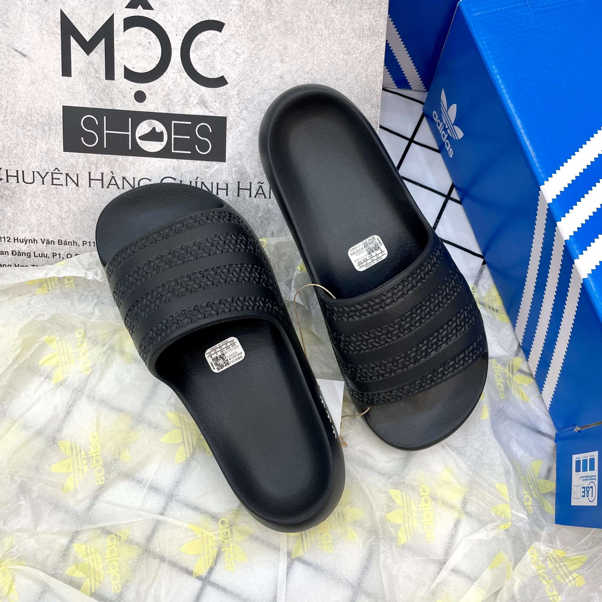 1470 - HÀNG CHÍNH HÃNG - DÉP ADIDAS ADILETTE AYOON W - ĐEN - CODE: GX1979
