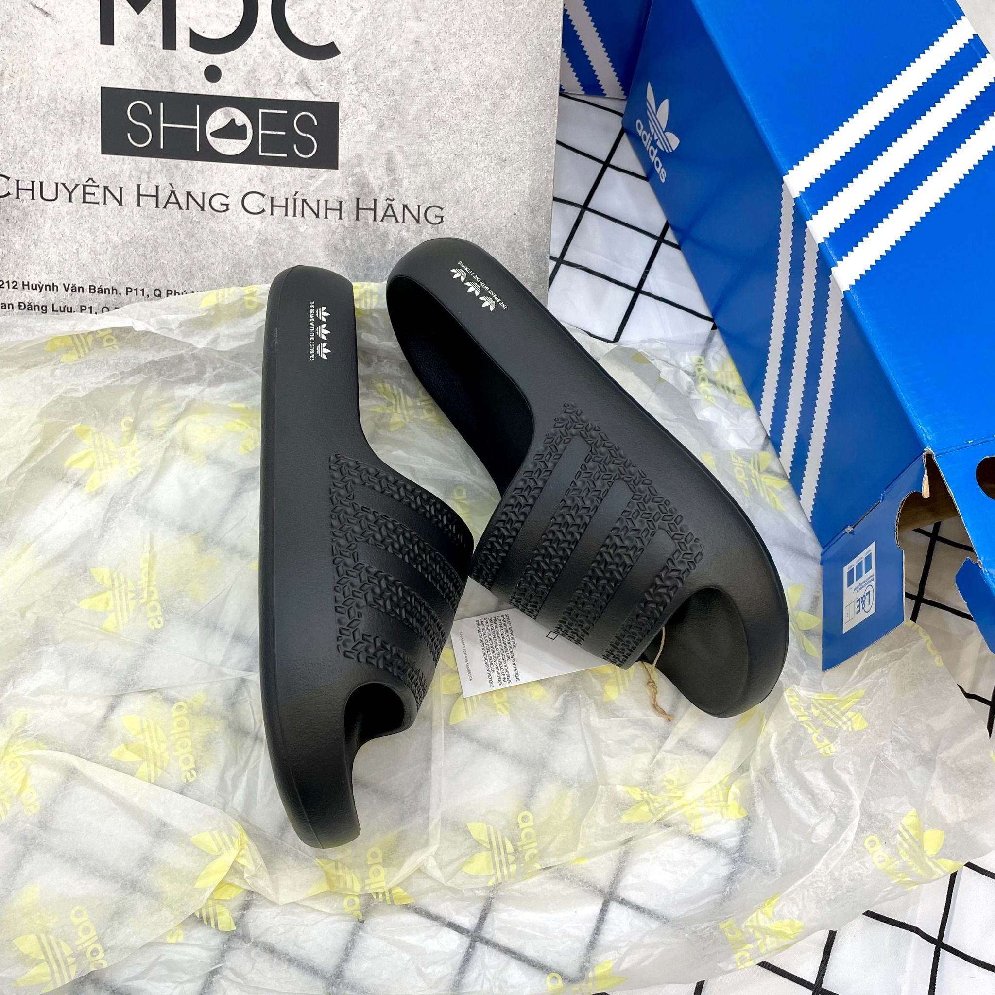 1470 - HÀNG CHÍNH HÃNG - DÉP ADIDAS ADILETTE AYOON W - ĐEN - CODE: GX1979