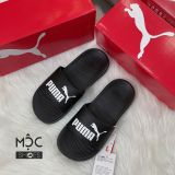  0144 - HÀNG CHÍNH HÃNG - DÉP PUMA POPCAT 2021 - *BLACK/WHITE LOGO* - 2021** - Code: 372279-01 