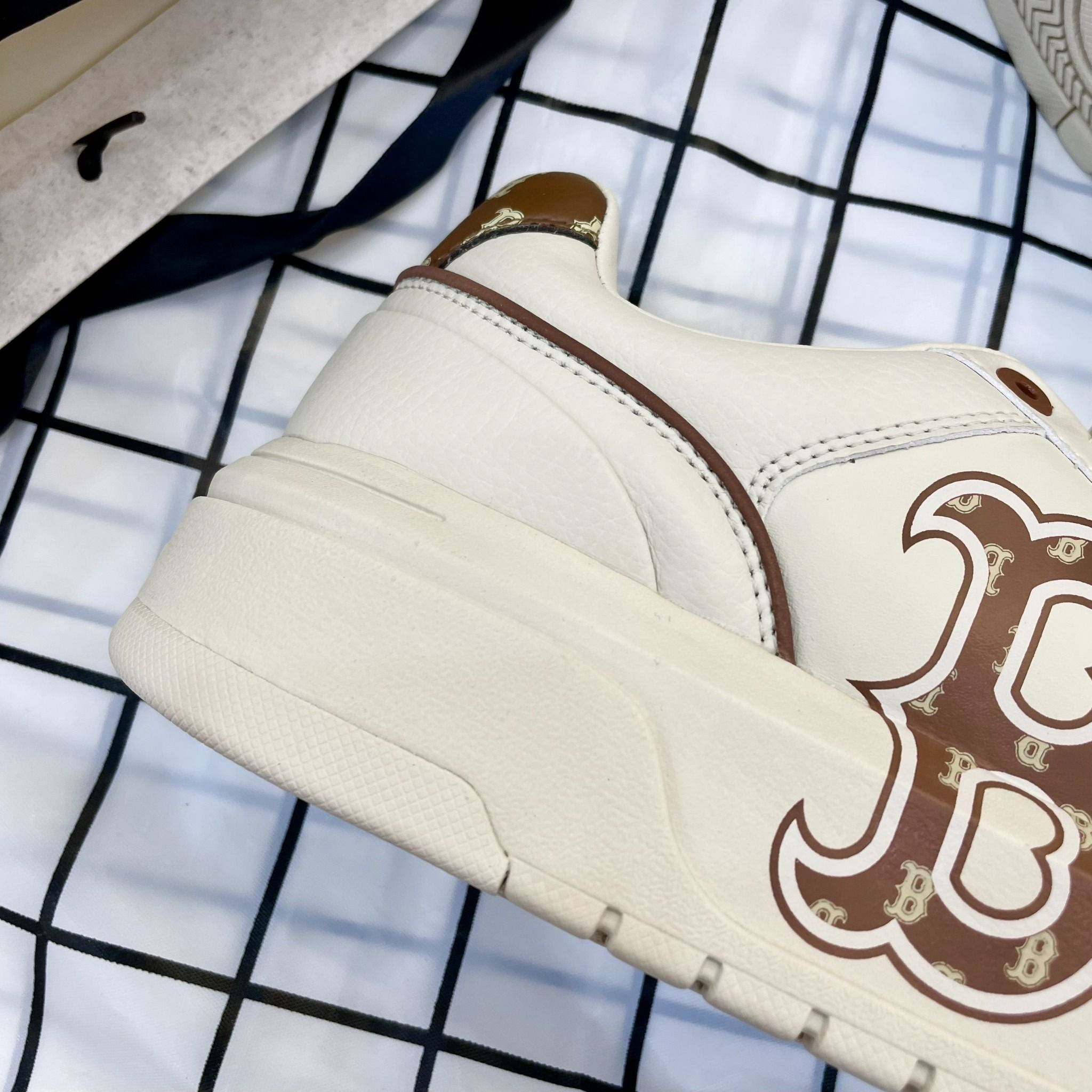 1473 - HÀNG CHÍNH HÃNG - GIÀY MLB CHUNKY LINER CLASSIC MONOGRAM - NÂU - CODE: 3ASXCLR3N-43BRS