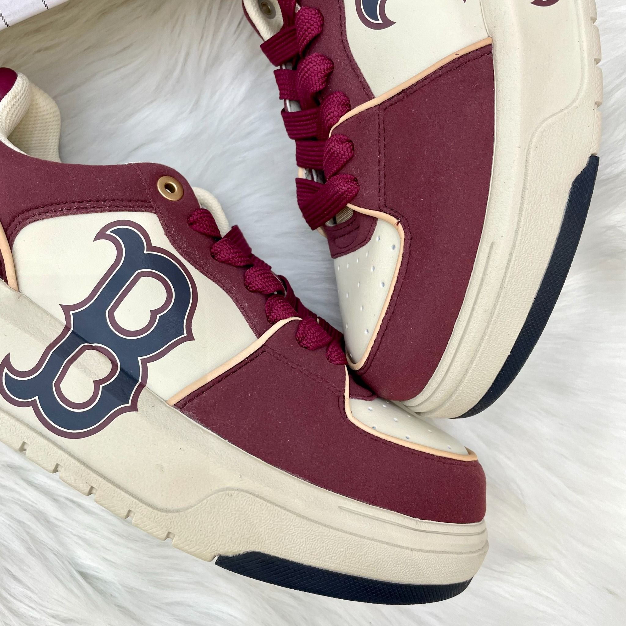 1475 - HÀNG CHÍNH HÃNG - GIÀY MLB CHUNKY LINER BASIC SD BOSTON RED SOX - ĐỎ - CODE: 3ASXCLS3N-43WIS