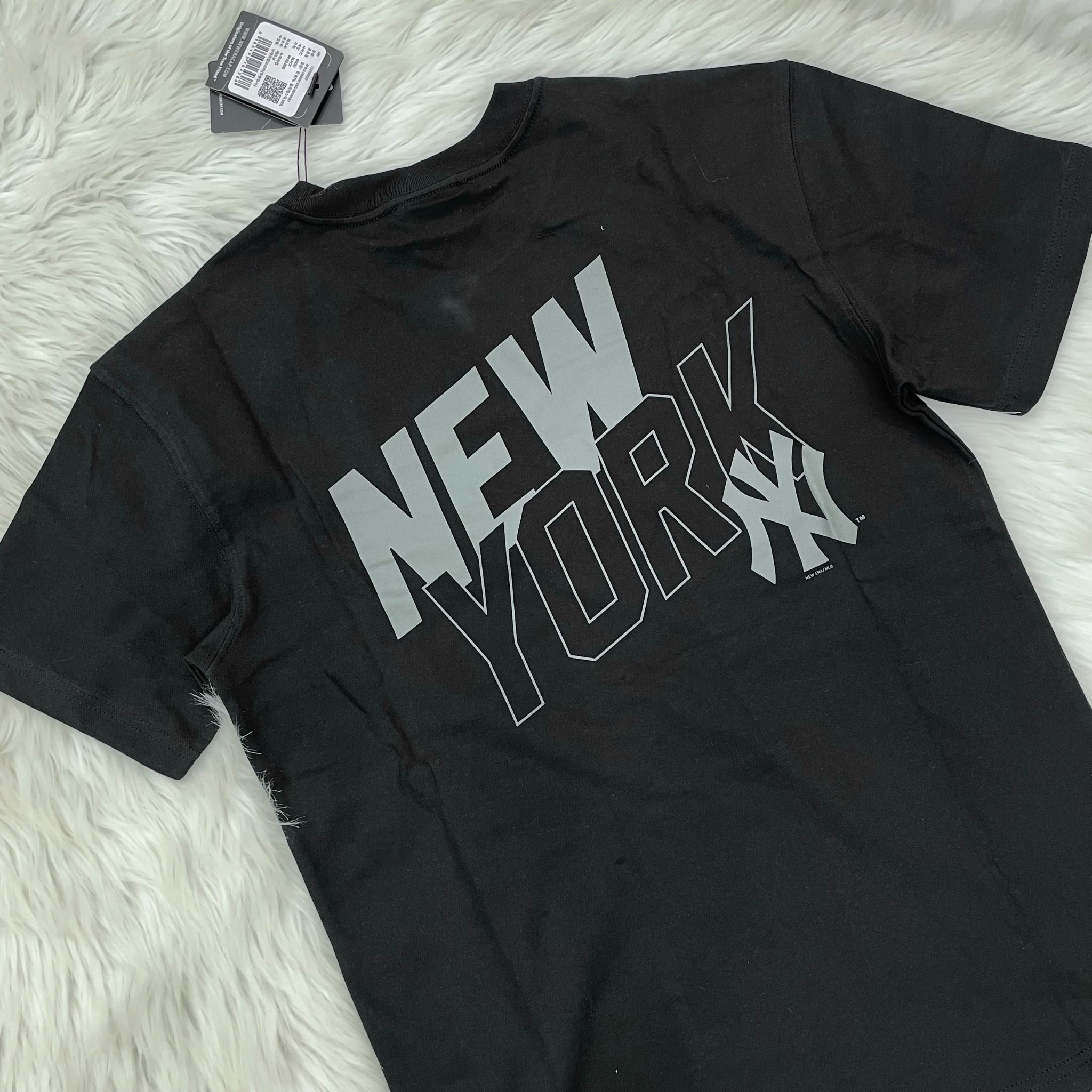 1476 - HÀNG CHÍNH HÃNG - ÁO NEW ERA - NY YANKEES HOLOGRAM CHÌM - ĐEN - CODE: 13700032