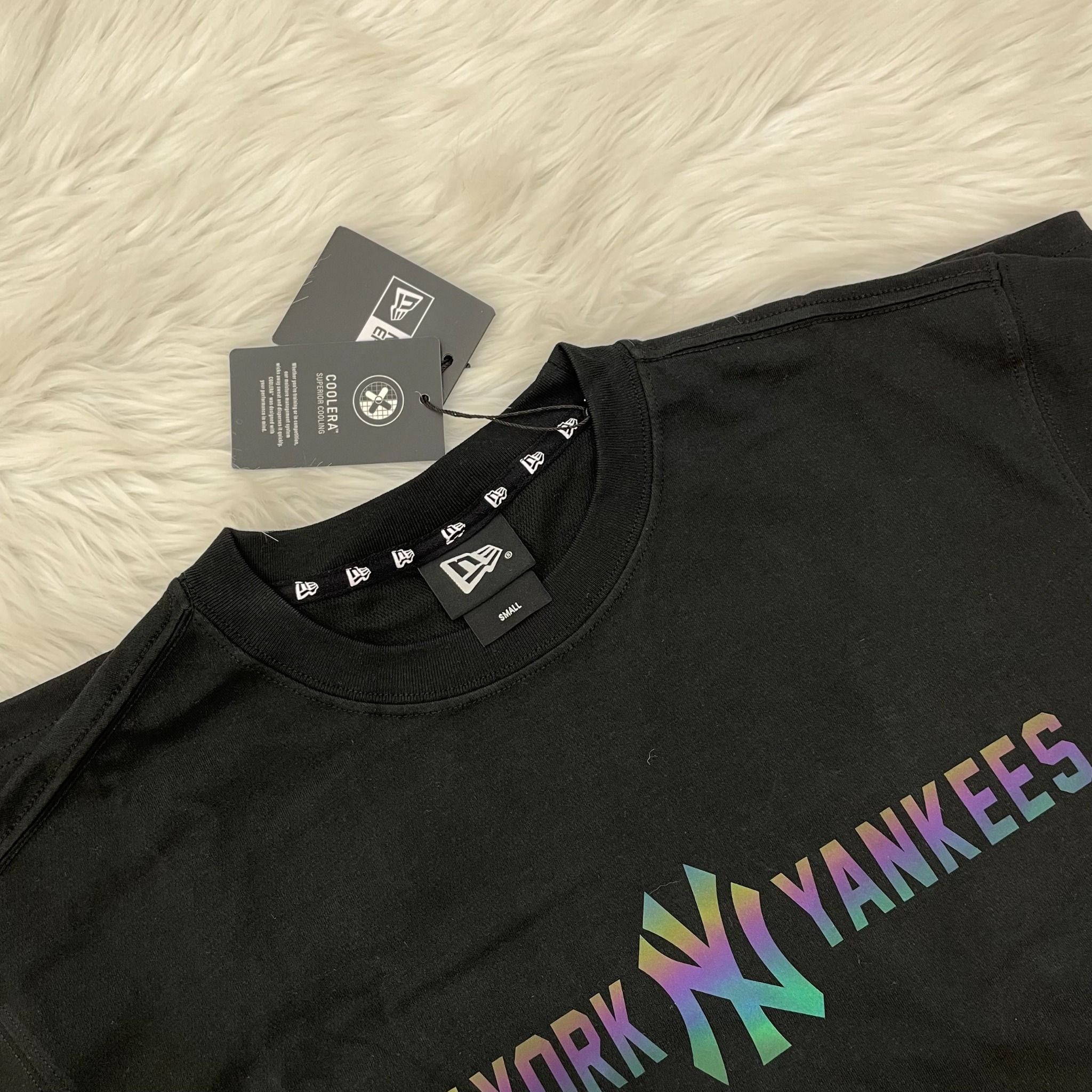 1476 - HÀNG CHÍNH HÃNG - ÁO NEW ERA - NY YANKEES HOLOGRAM CHÌM - ĐEN - CODE: 13700032