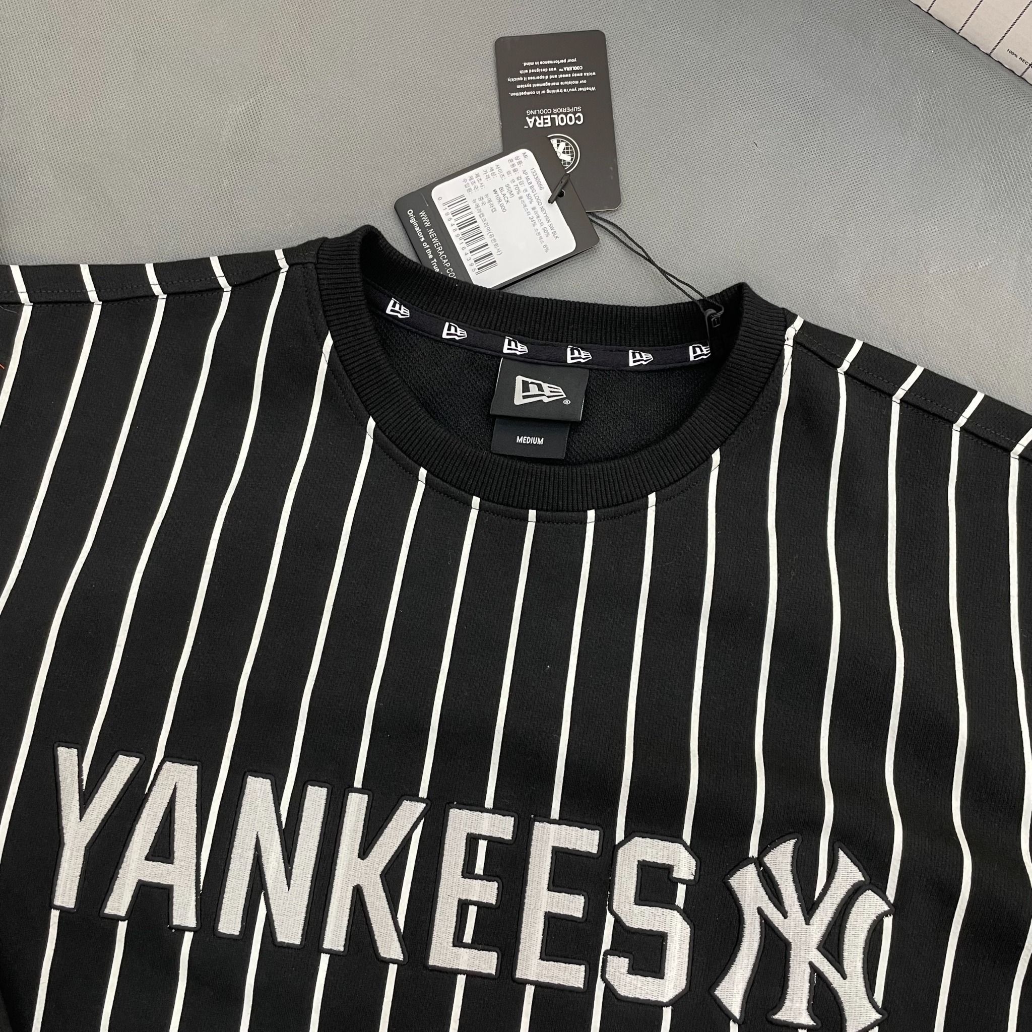1485 - HÀNG CHÍNH HÃNG - ÁO SWEATER NEW ERA NY YANKEES - KẺ SỌC -