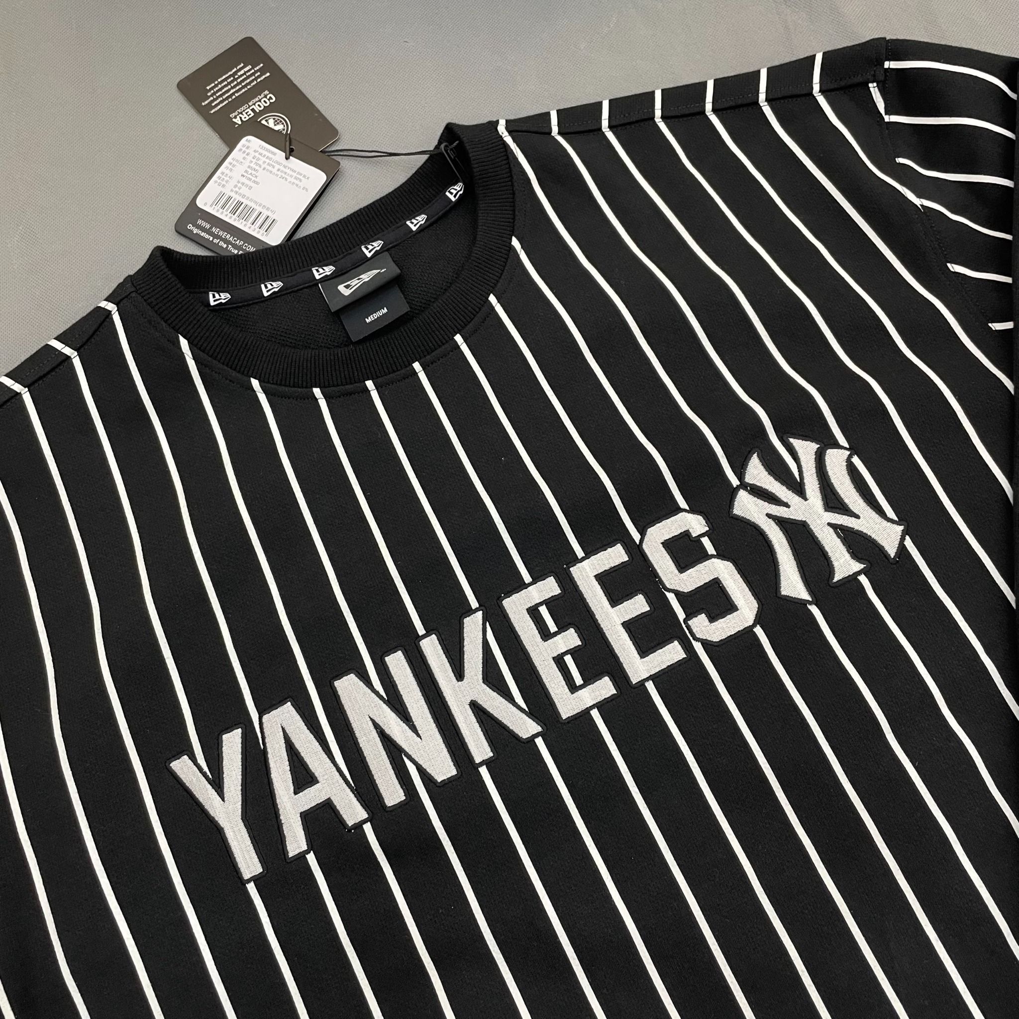 1485 - HÀNG CHÍNH HÃNG - ÁO SWEATER NEW ERA NY YANKEES - KẺ SỌC -