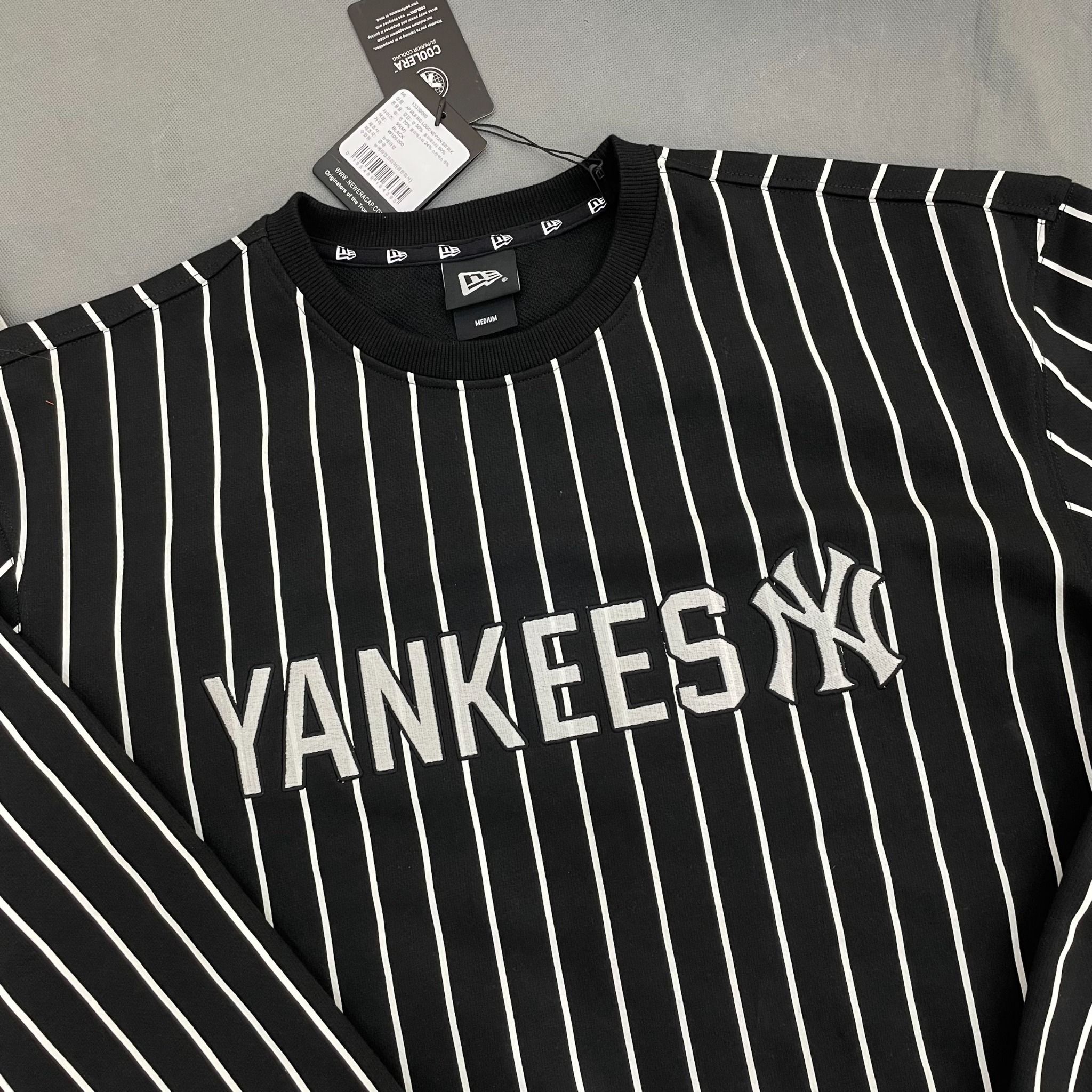 1485 - HÀNG CHÍNH HÃNG - ÁO SWEATER NEW ERA NY YANKEES - KẺ SỌC -