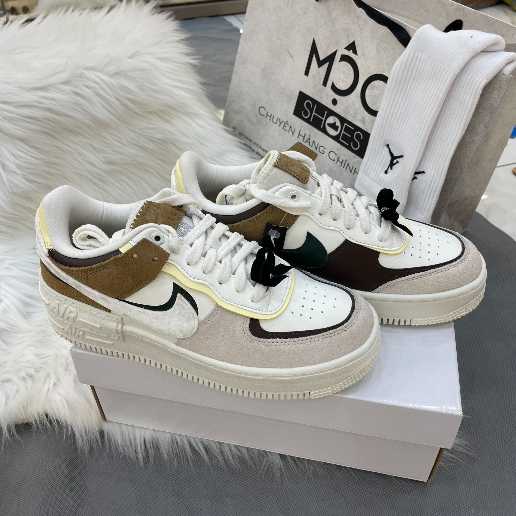1494 - HÀNG CHÍNH HÃNG - GIÀY NIKE AIR FORCE 1 SHADOW - BLACK BOW - CODE: FB1857-111
