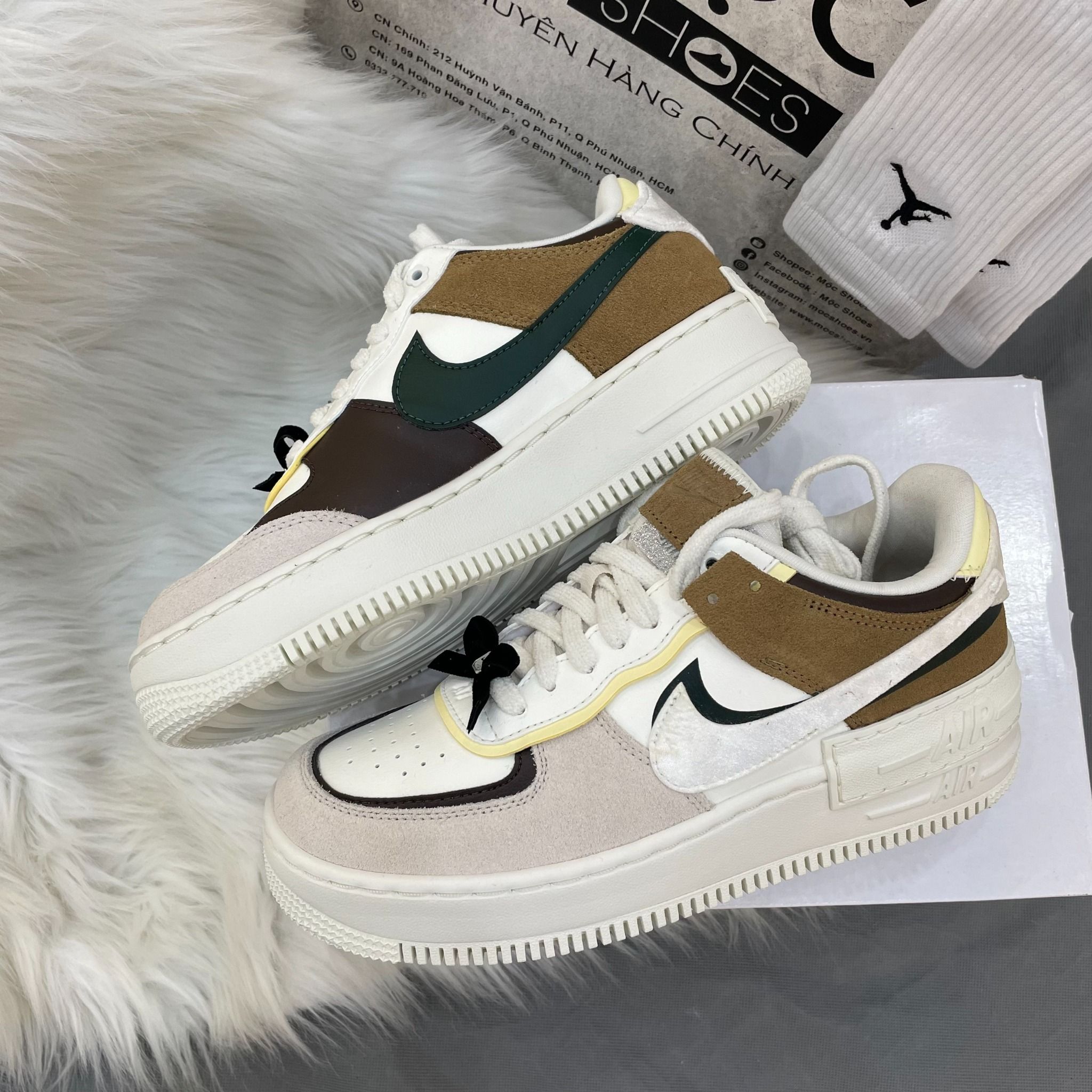 1494 - HÀNG CHÍNH HÃNG - GIÀY NIKE AIR FORCE 1 SHADOW - BLACK BOW - CODE: FB1857-111