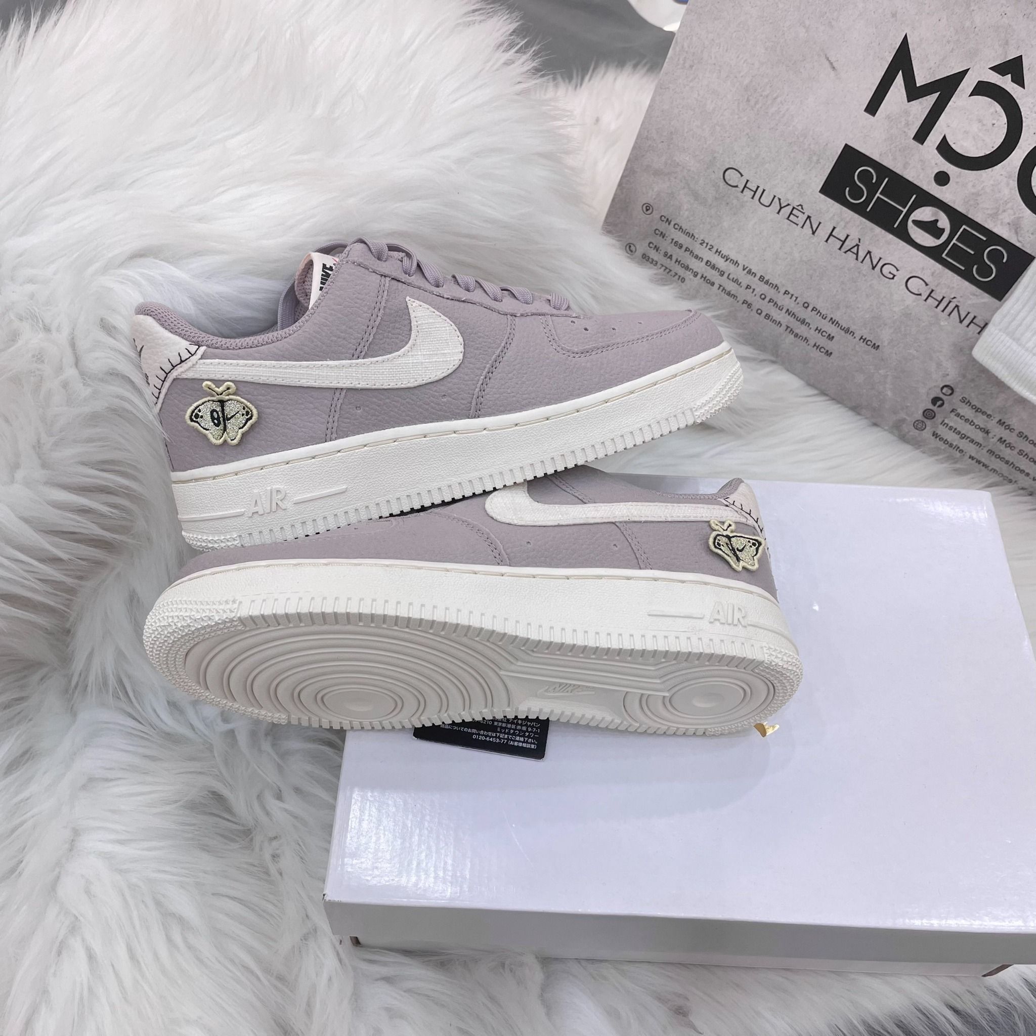1270 - HÀNG CHÍNH HÃNG - Giày Nike Air Force 1 ’07 SE ‘Air Sprung’ - Tím - Code : DJ6378-500