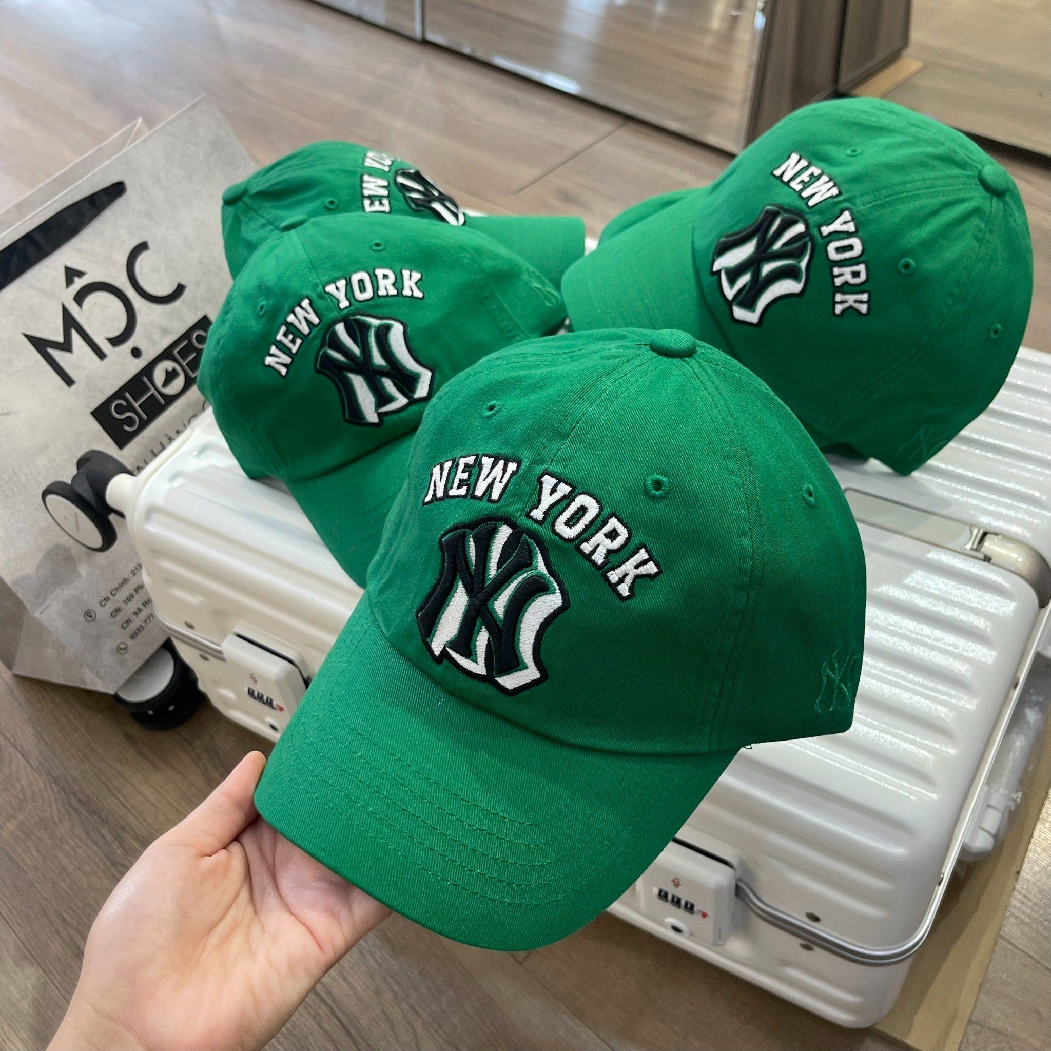 1502 - HÀNG CHÍNH HÃNG - Mũ - Nón Lưỡi Trai MLB *NEW YORK NY* - XANH LÁ (Form Mềm) - AUTHENTIC 100%